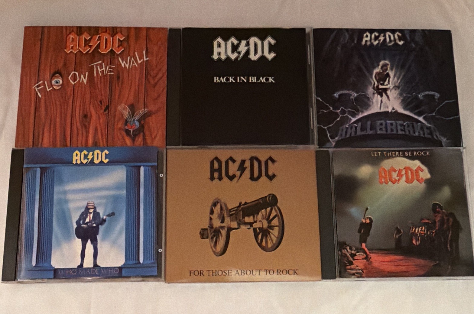 AC/DC CD Lot of 6 – Back in Black, Ballbreaker, Fly on the Wall +
