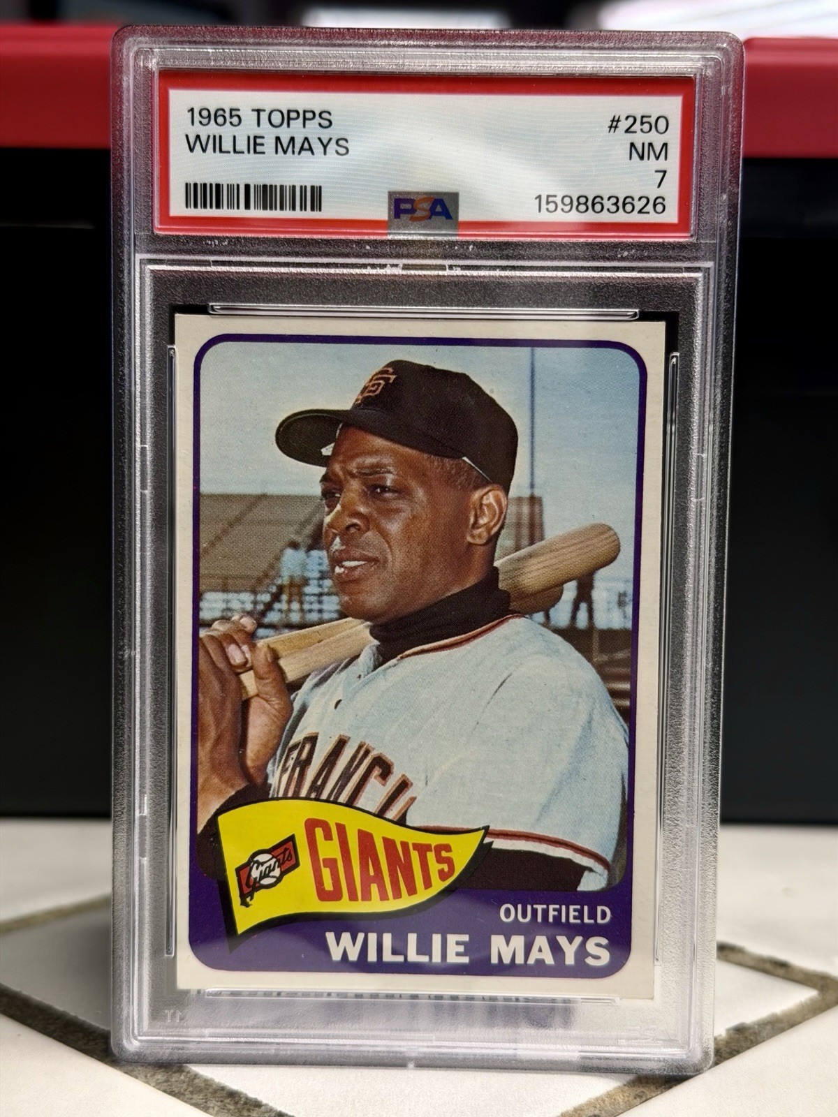 1965 Topps Willie Mays #250 PSA 7 NM San Francisco Giants MLB Baseball Card