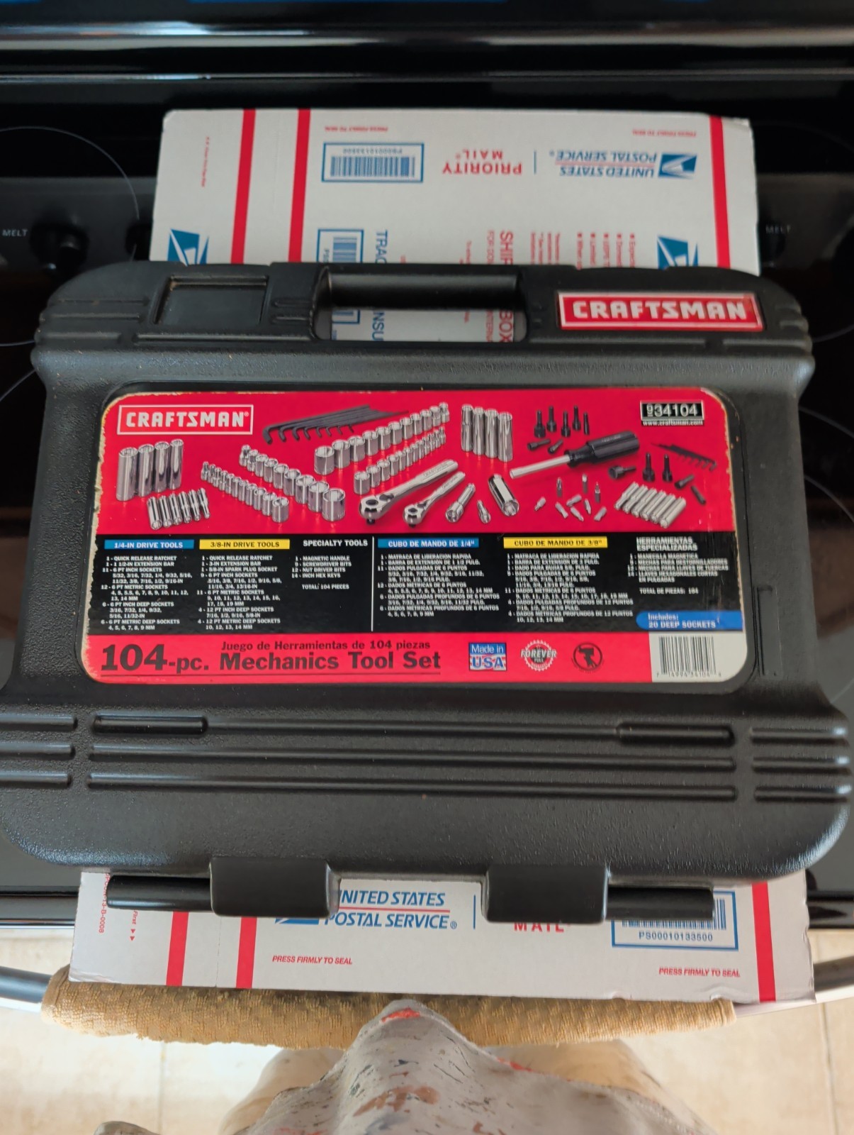 Sears Craftsman USA πΊπΈ Mechanics Tool Set Socket Ratchet 34104 Sears Craftsman USA πΊπΈ Mechanics Tool Set Socket Ratchet 34104