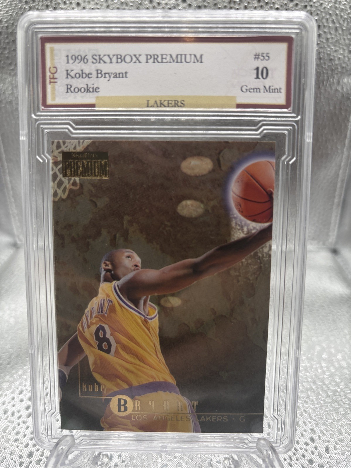 1996 Skybox Premium Kobe Bryant RC #55 GEM 10 1996 Skybox Premium Kobe Bryant RC #55 GEM 10