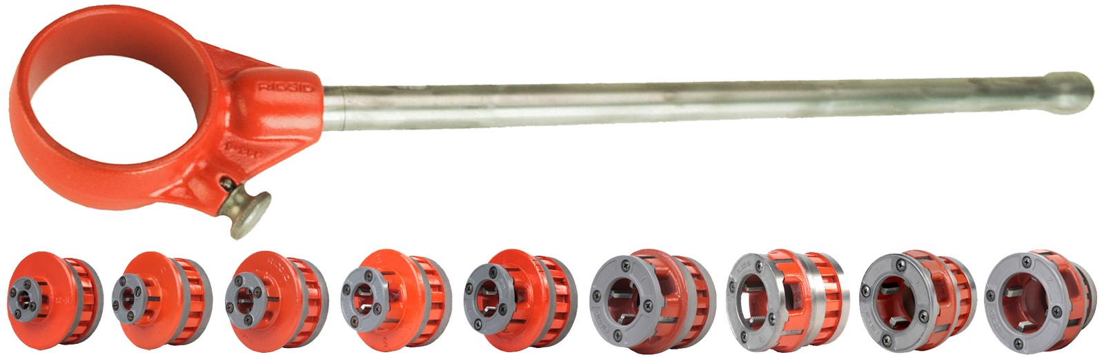 Reconditioned RIDGID® Extended 12-R Ratchet Pipe Threading Kit 1/8