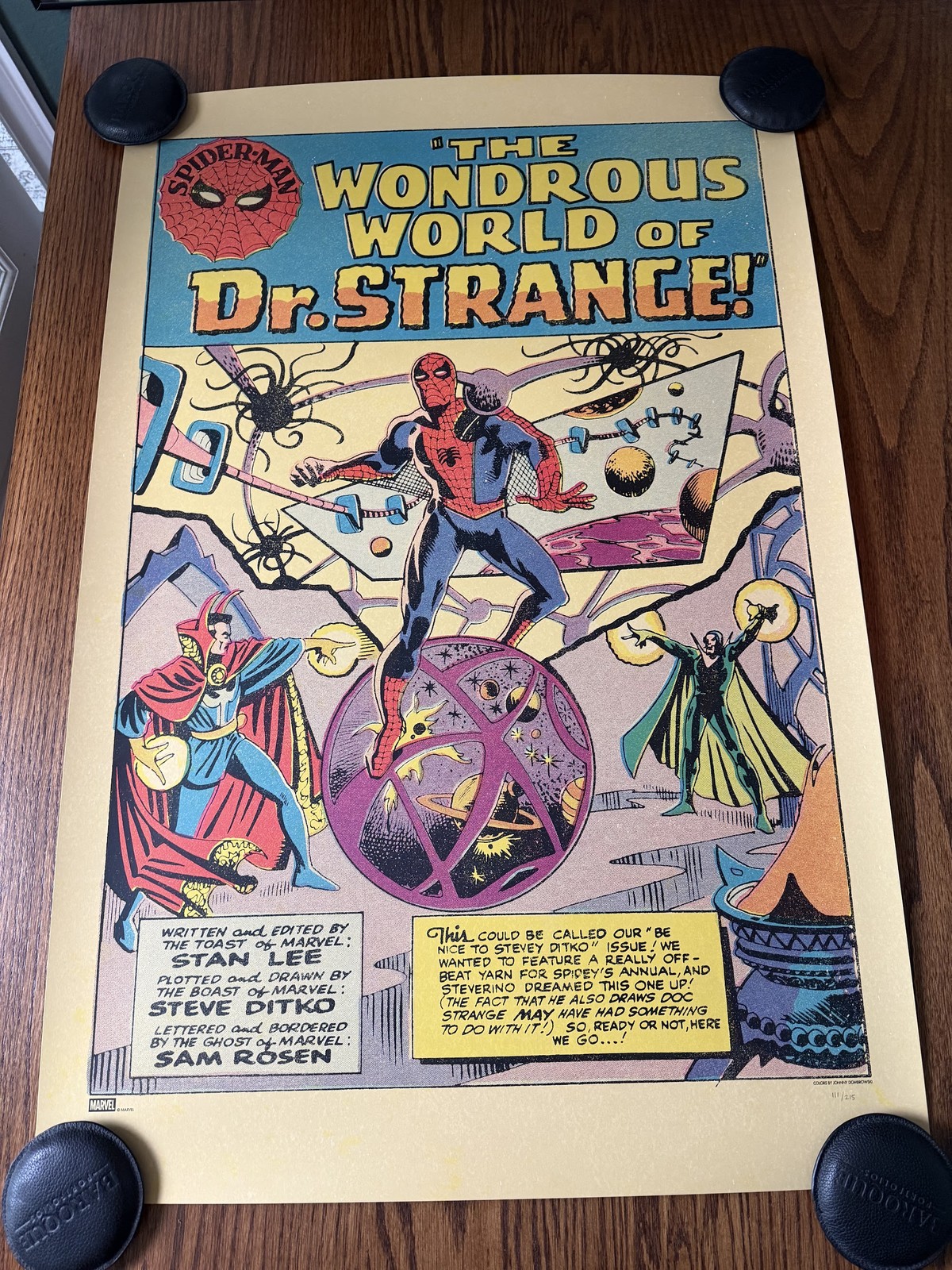 Spiderman Wondrous World of Dr. Strange Mondo 24x36 Poster Johnny Dombrowski