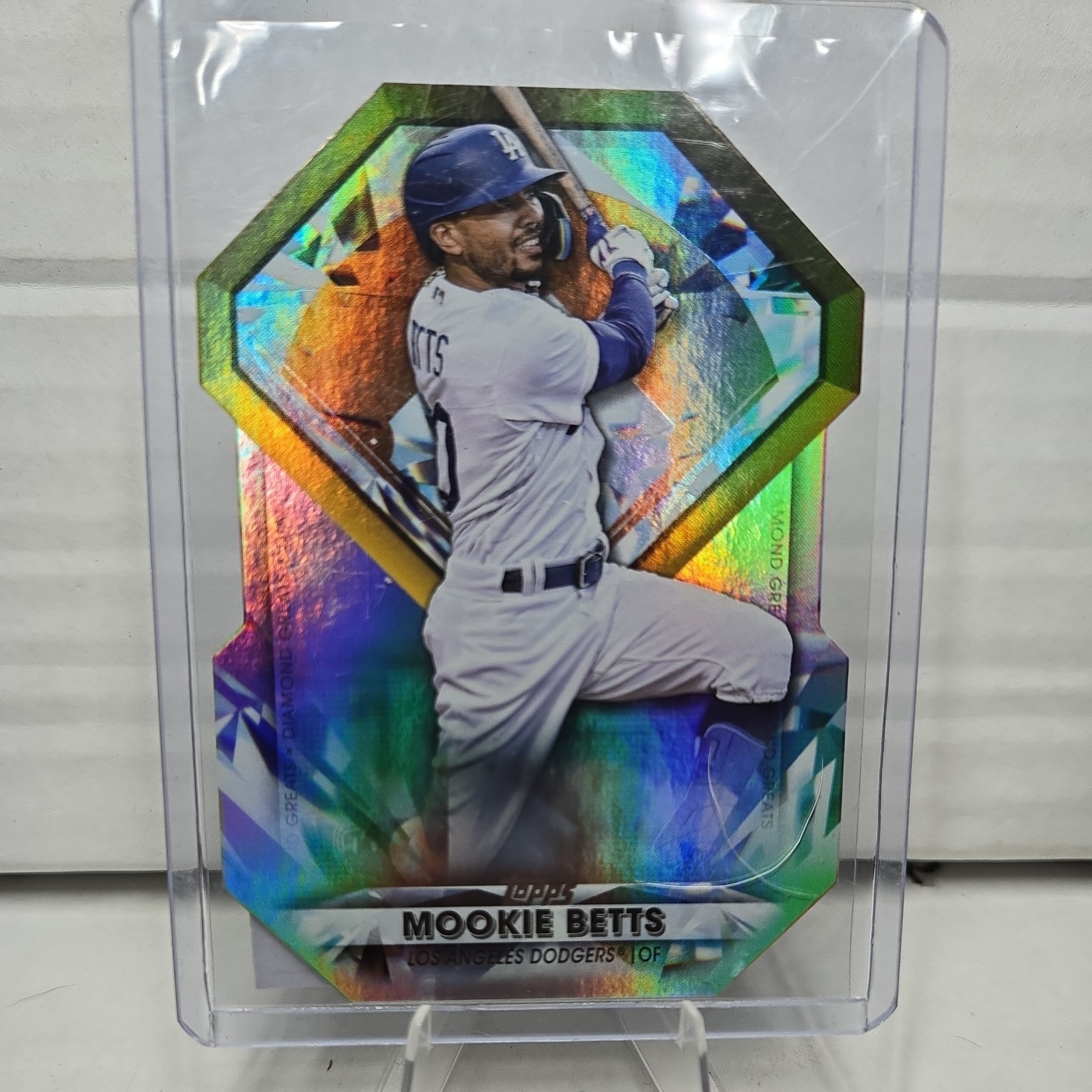 MOOKIE BETTS RARE TOPPS REFRACTOR DIE CUT INSERT INVESTMENT CARD DODGERS