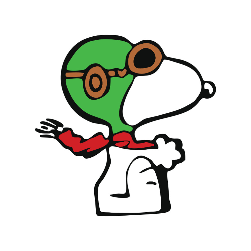 Snoopy Flying Ace Sticker Decal Peanuts for Laptop Car Window 5.5\