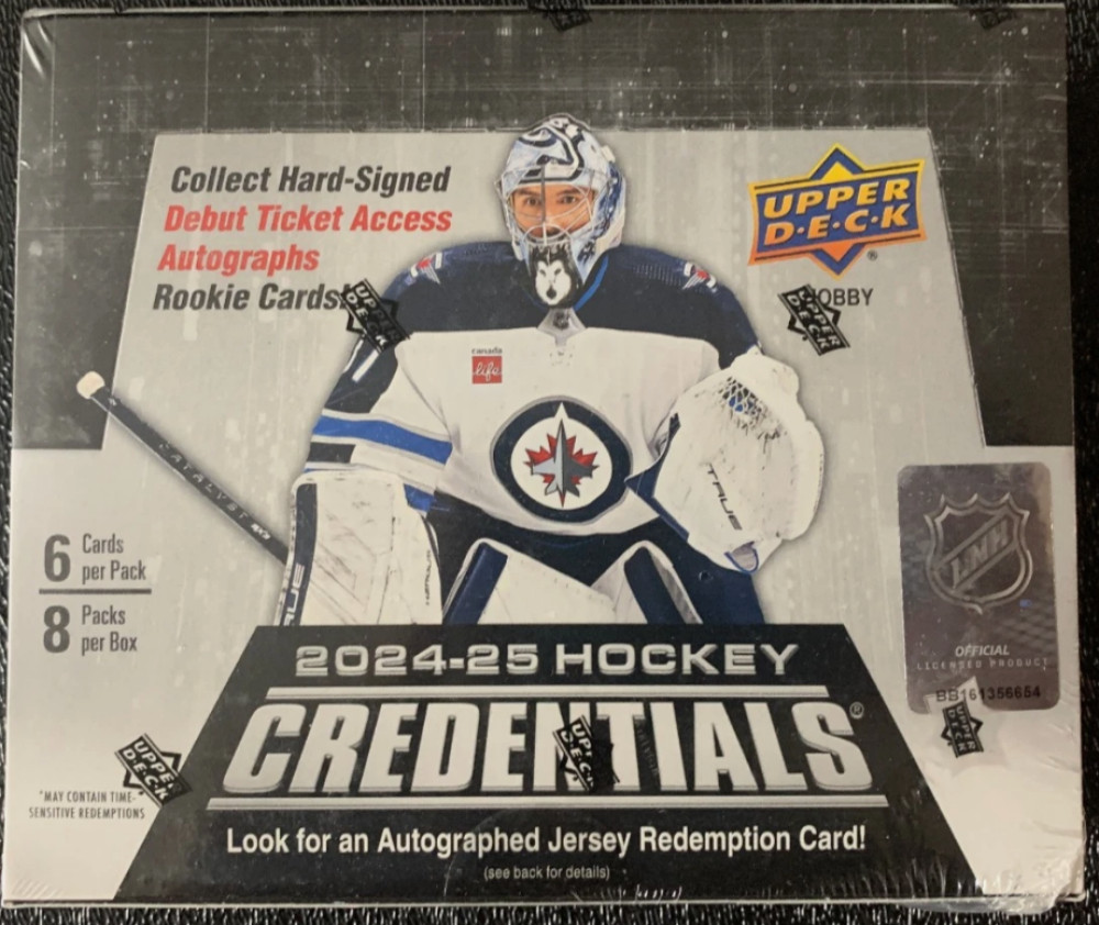 2024-25 NHL Upper Deck Credentials Hockey Factory Sealed Hobby Box