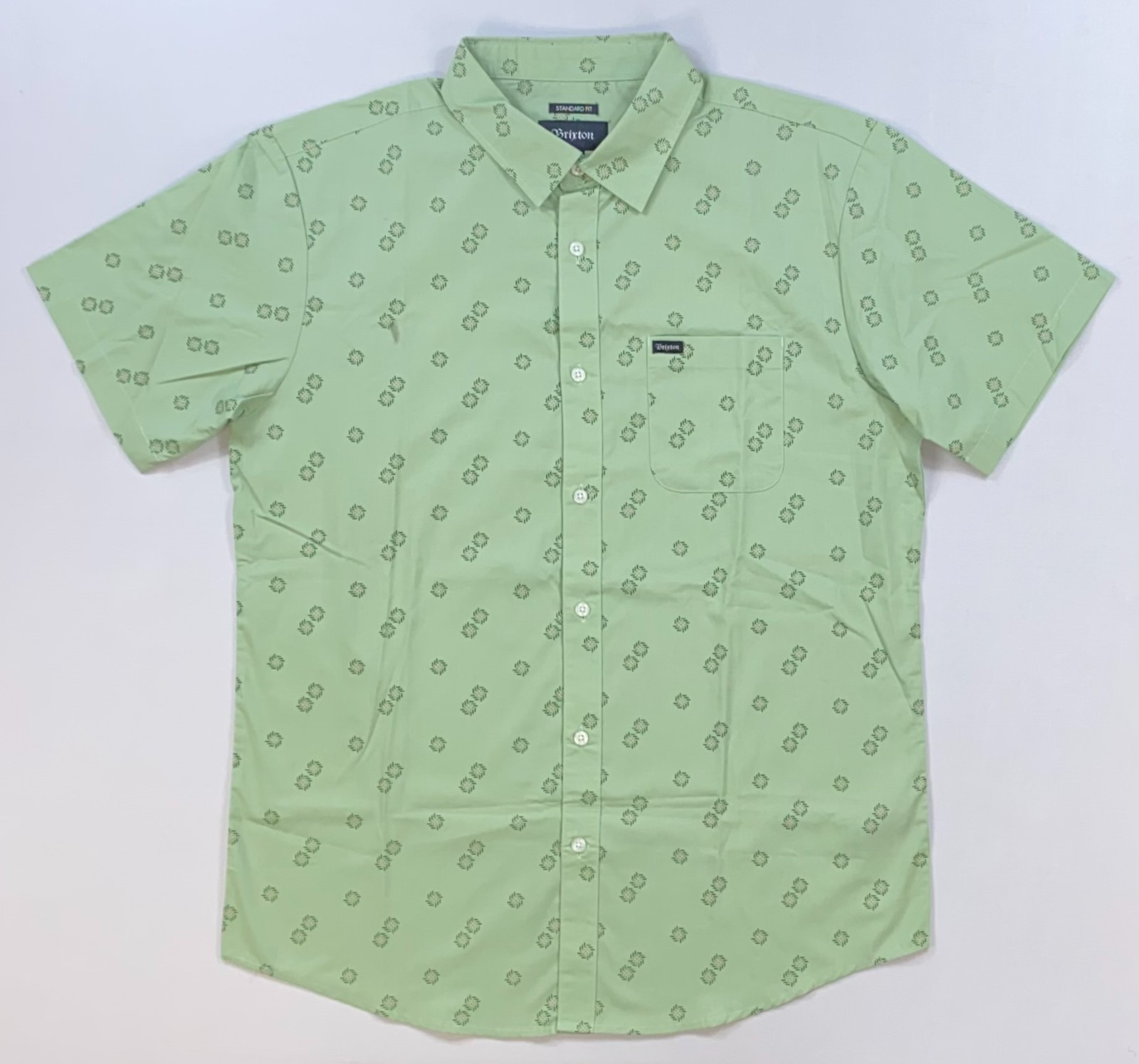 NEW Men\'s Brixton Standard Fit Charter Button-Up Short Sleeve Woven Shirt NEW Men\'s Brixton Standard Fit Charter Button-Up Short Sleeve Woven Shirt