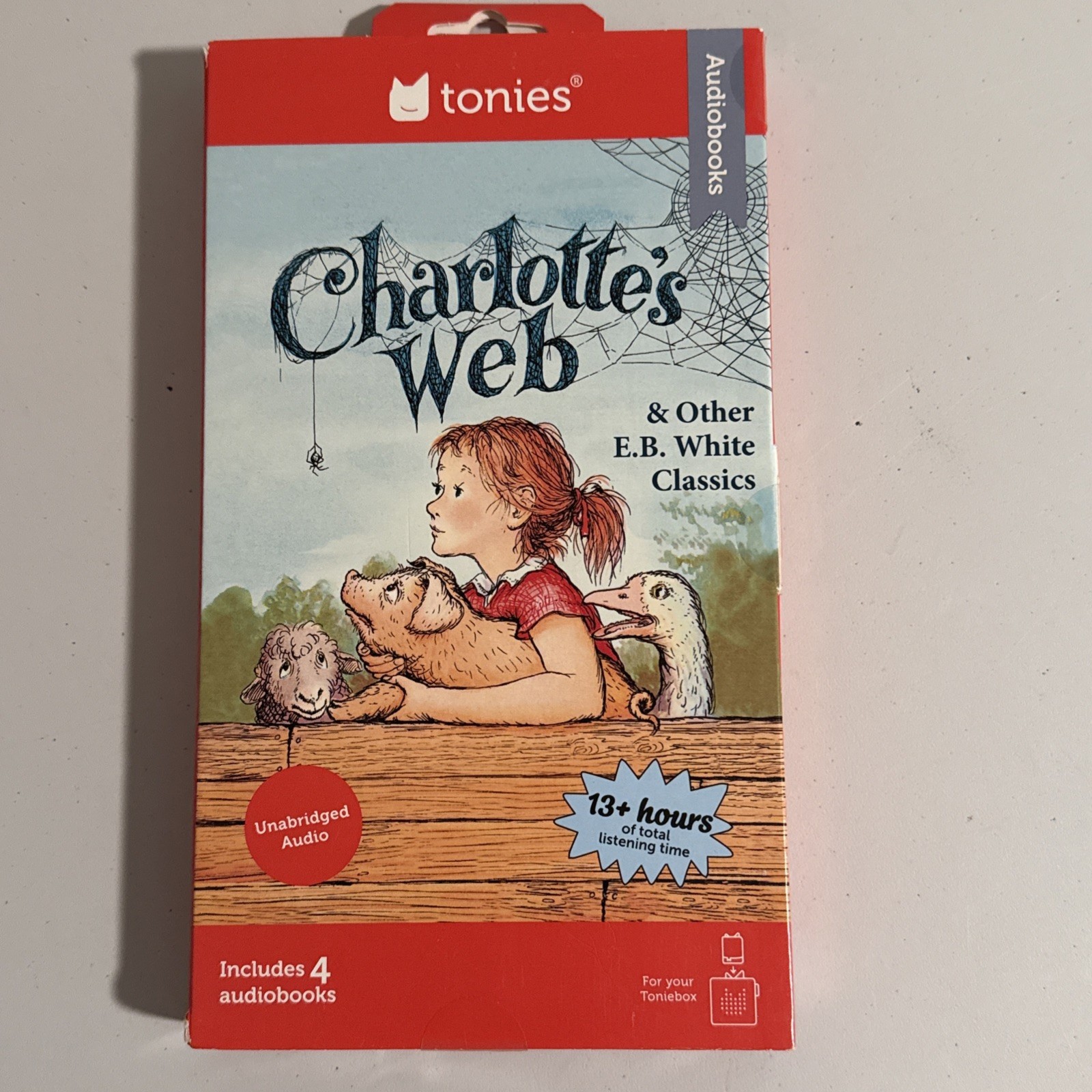 Tonies Charlotte's Web & Other E.B. White Classics 4 Audiobooks for Toniebox