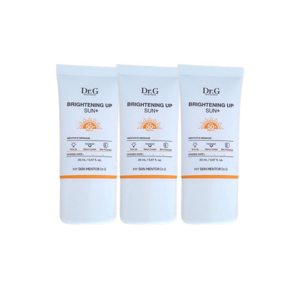 Dr.G Brightening Up Sun Plus 50ml 3 Pack Korean Skincare Sunscreen
