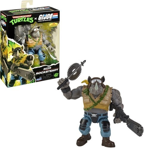 WB  Teenage Mutant Ninja Turtles x G.I. Joe - Buzzer x Rocksteady Action Figure