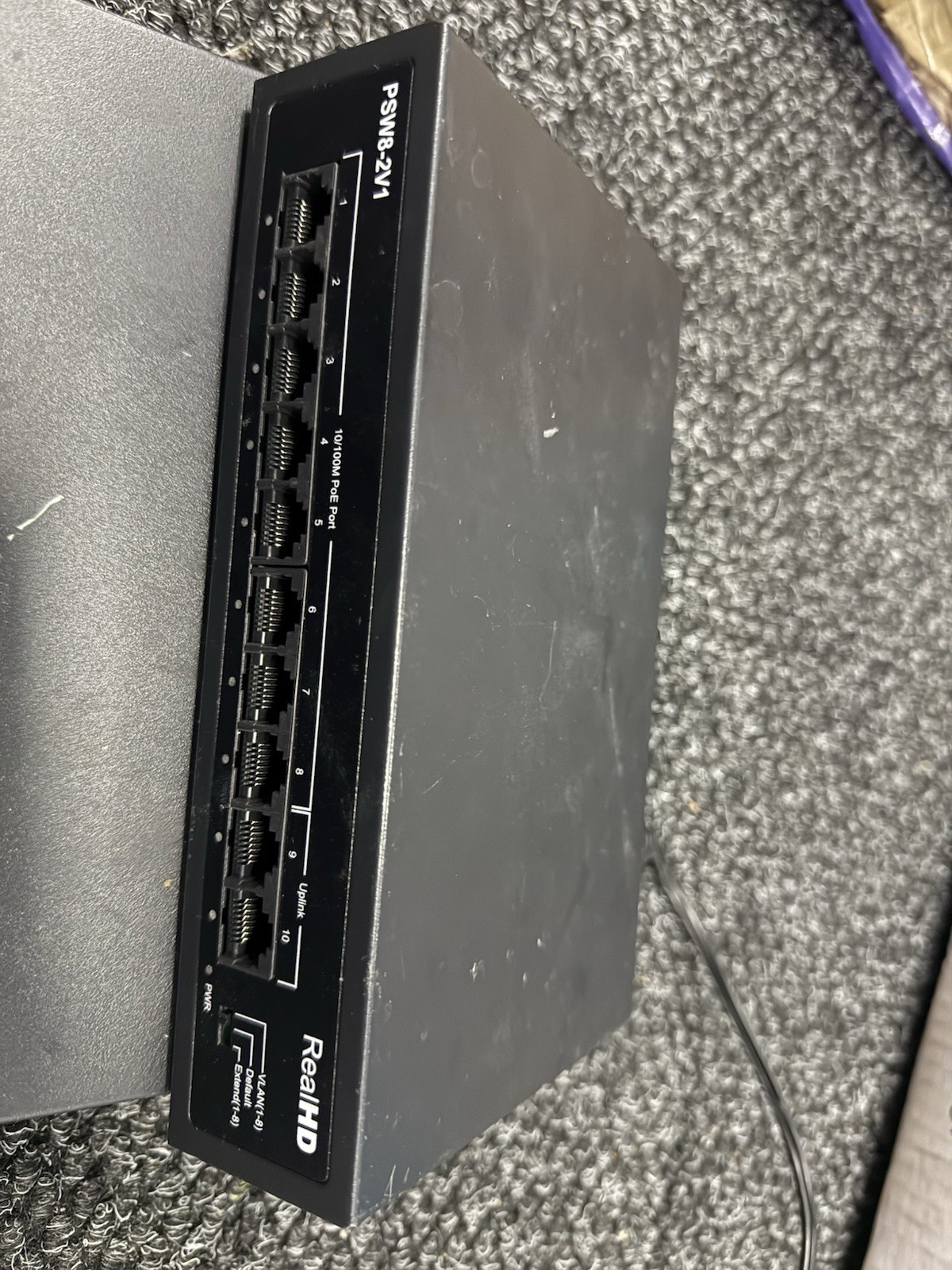 RealHD PSW8-24V1 8-Port 10/100M PoE Network Switch RealHD PSW8-24V1 8-Port 10/100M PoE Network Switch