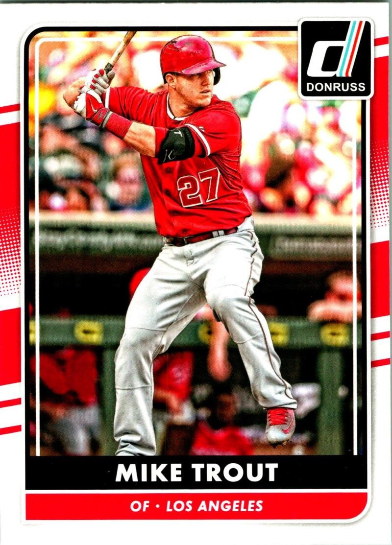 2016 DONRUSS #83 MIKE TROUT LOS ANGELES ANGELS BASEBALL