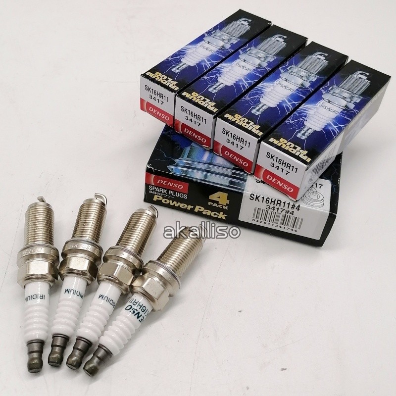 4Pcs Denso Iridium Spark Plug 3417 SK16HR11 for Camry Highlander 90919-01233