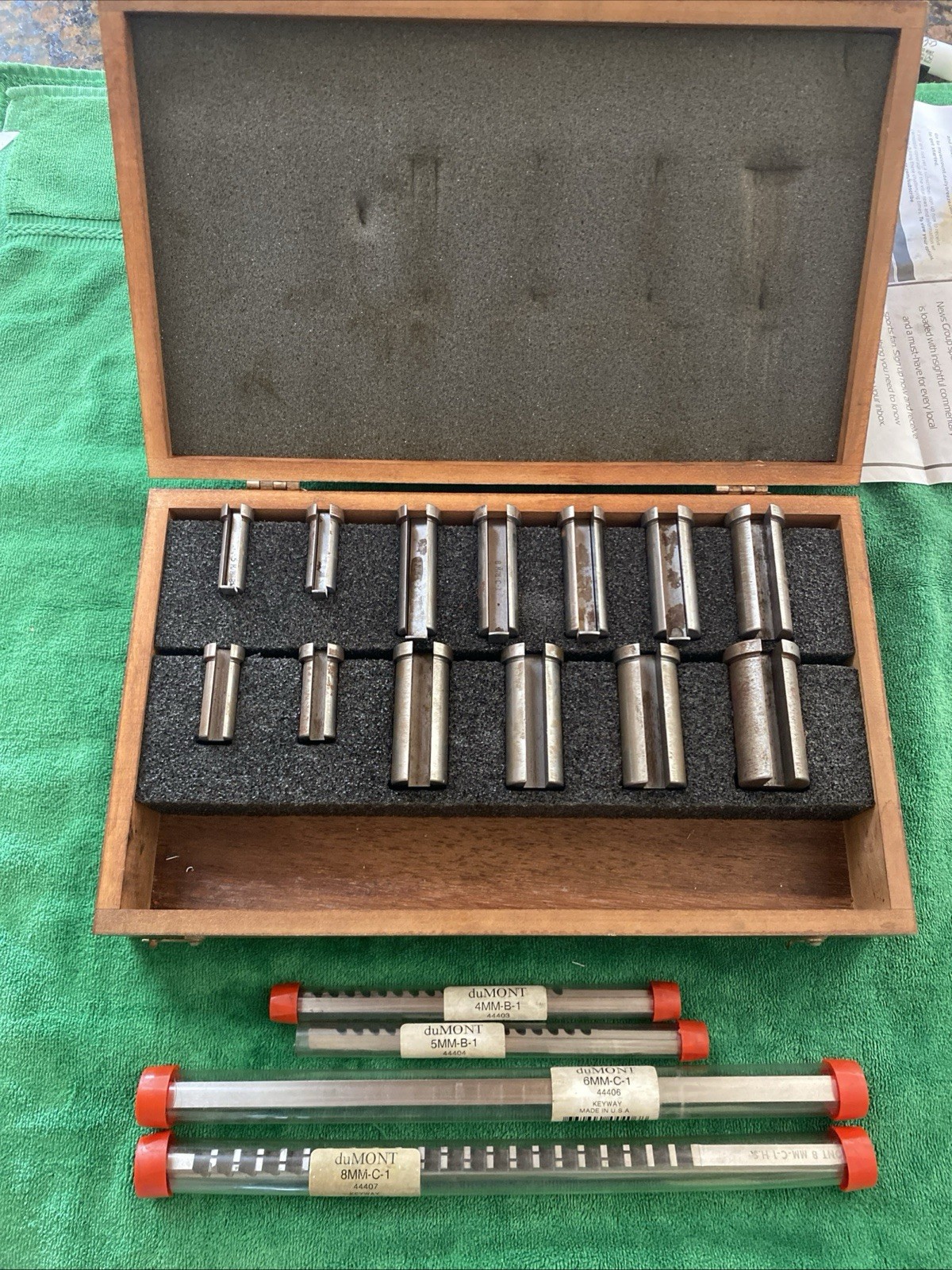 duMONT Minute Man 44498 No.70 Metric Keyway Broach Set USA