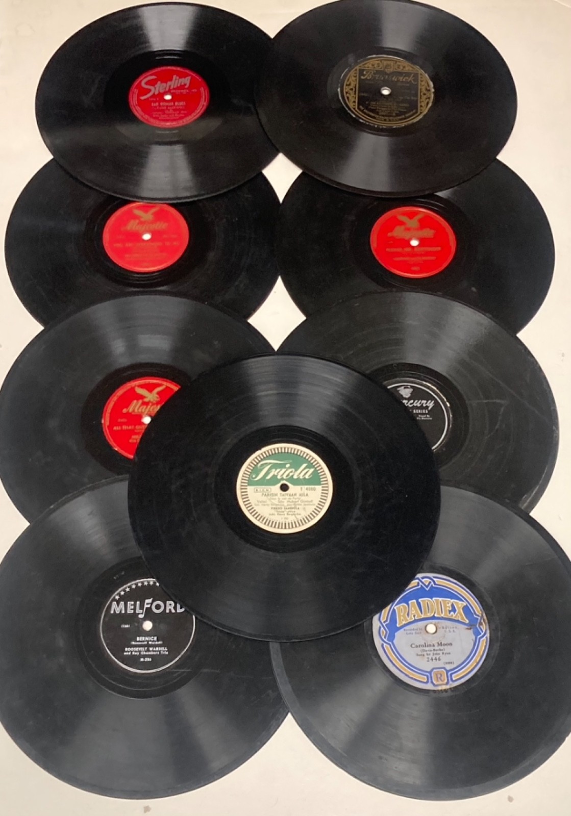 Vintage Vinyl Record Lot - Melford Majestic Sterling Radiex Brunswick lot of 9 Vintage Vinyl Record Lot - Melford Majestic Sterling Radiex Brunswick lot of 9