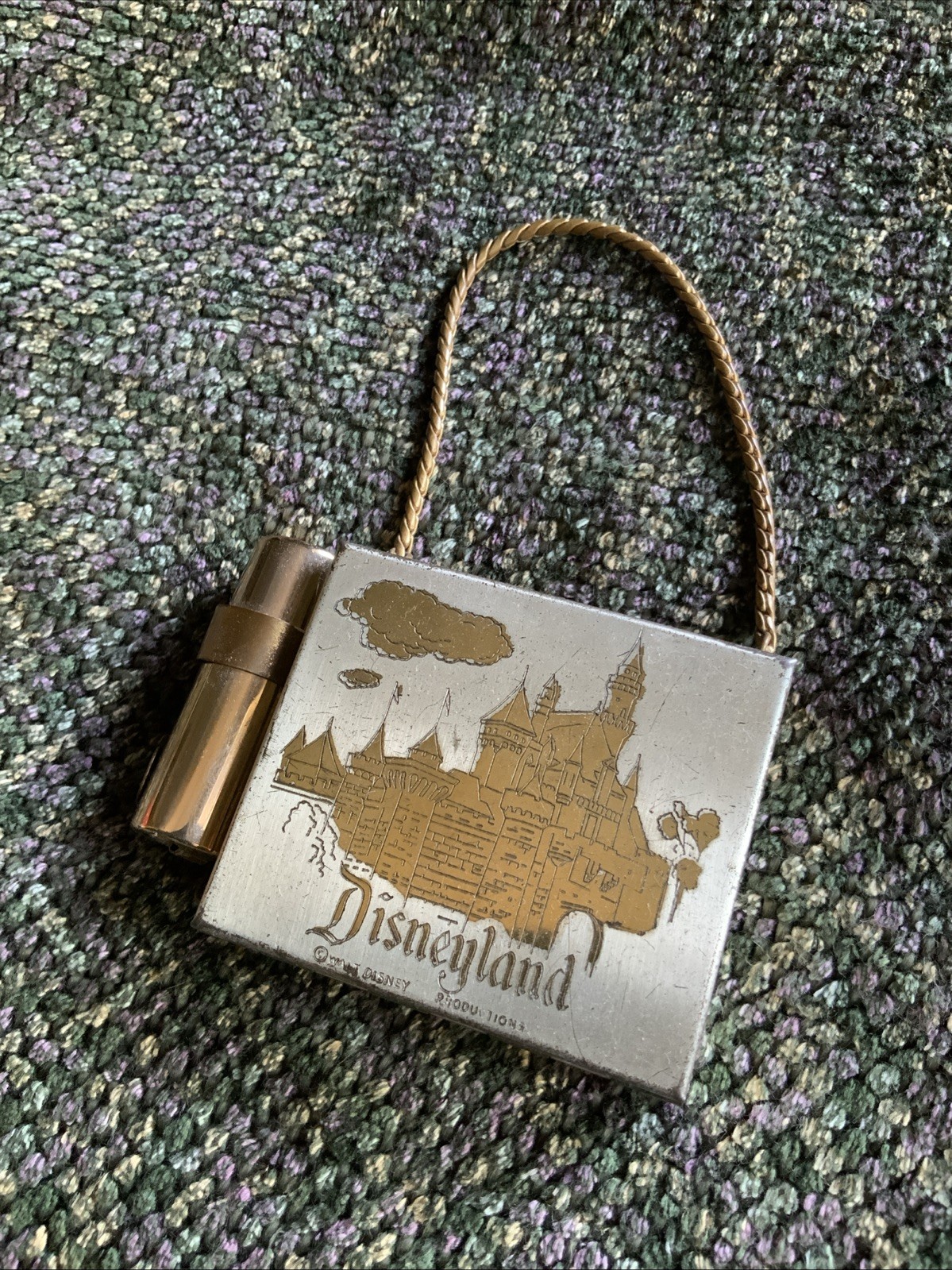 Vintage 1955 Disneyland Souvenir Compact Case Walt Disney Productions Vintage 1955 Disneyland Souvenir Compact Case Walt Disney Productions
