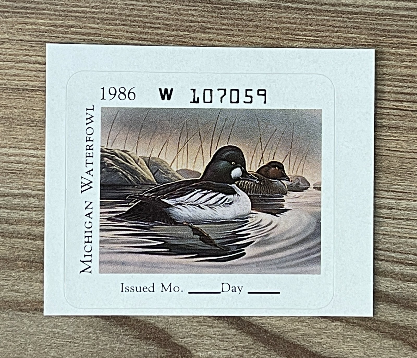 WTDstamps - 1986 MICHIGAN - State Duck Stamp - Lot1 - MNH