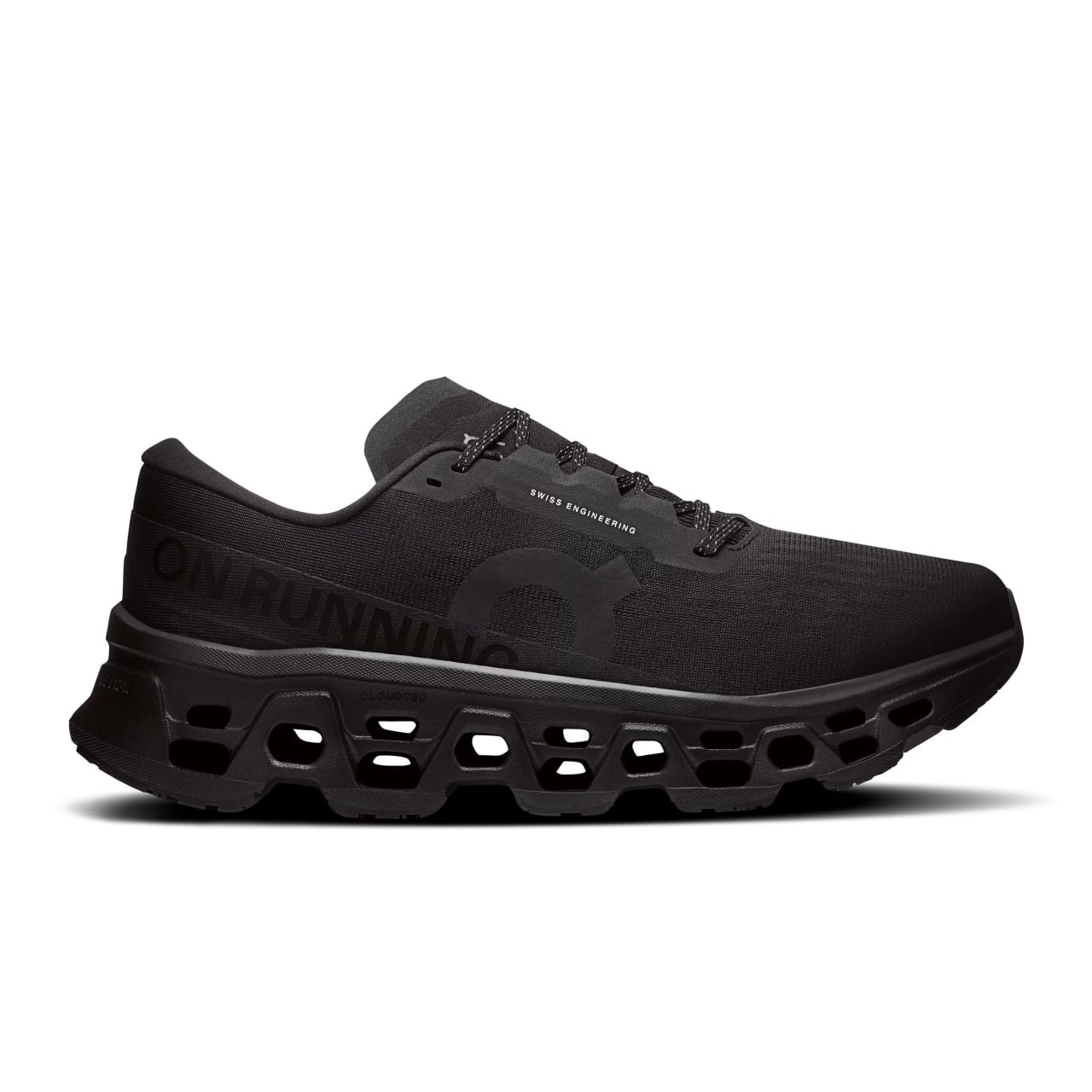  On Men\'s Cloudmonster 3 Triple Black Road Running Shoes Sneakers