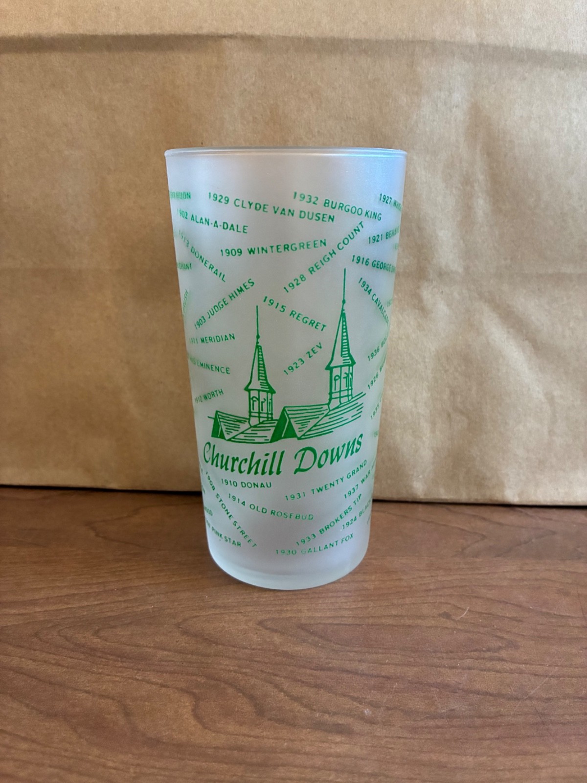 Vintage 1954 Churchill Downs Kentucky Derby Mint Julep Glass Dark Star 1953 5” Vintage 1954 Churchill Downs Kentucky Derby Mint Julep Glass Dark Star 1953 5”