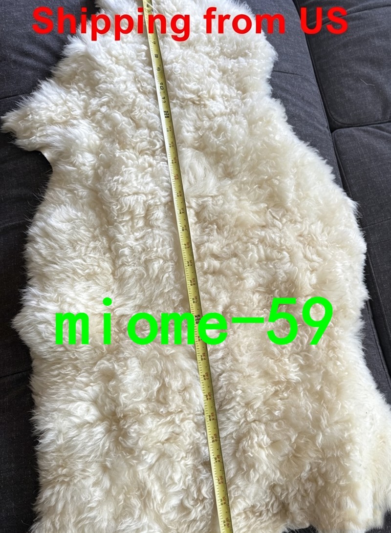 IN US 100% Genuine Sheepskin Fluffy Fur Rug 24\