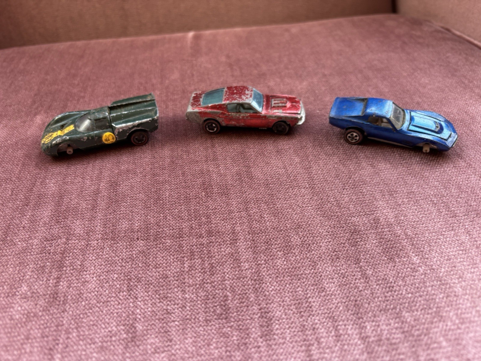 3 VINTAGE HOT WHEELS Cars. One 1967 And Two 1968 Redlines