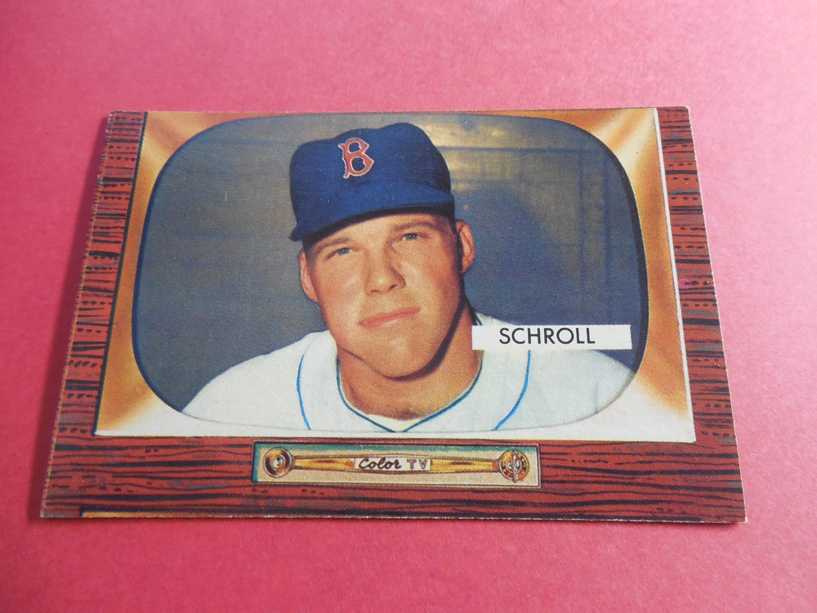 1955 BOWMAN BASEBALL CARD    #319 AL SCHROLL-VERY GOOD-HIGH NUMBER