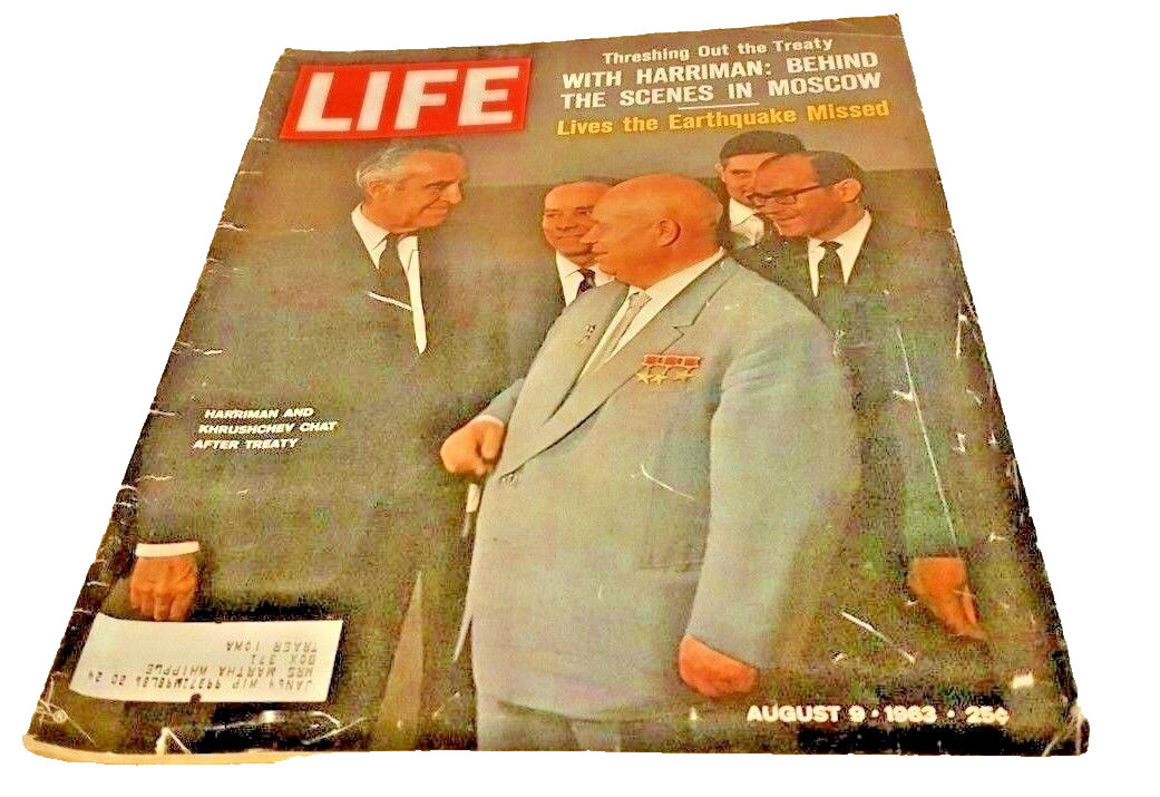 August 9, 1963 LIFE Magazine Complete w/ old 1960s ads  Aug 8 news  10