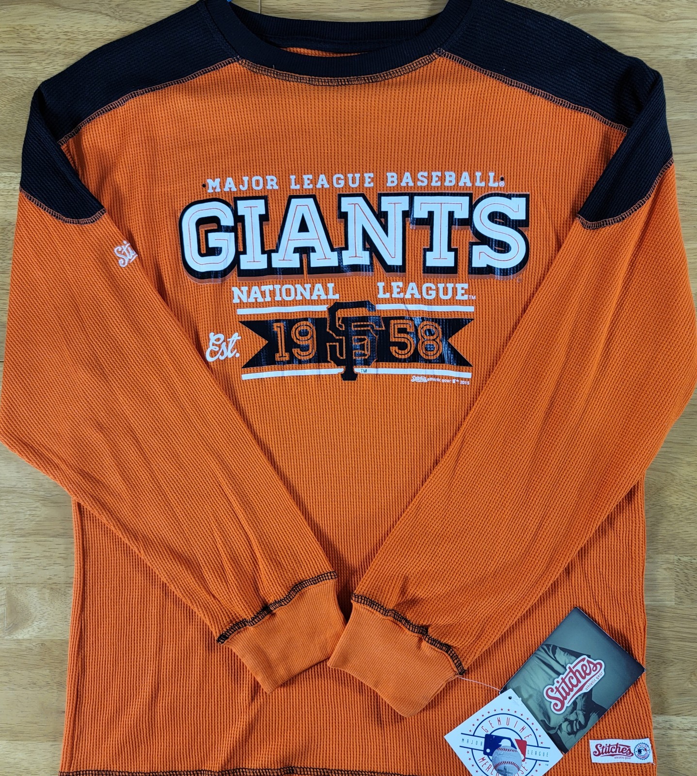 Stitches San Francisco Giants MLB  Pullover L/S Men\'s Sz Medium Multi-Color NEW 