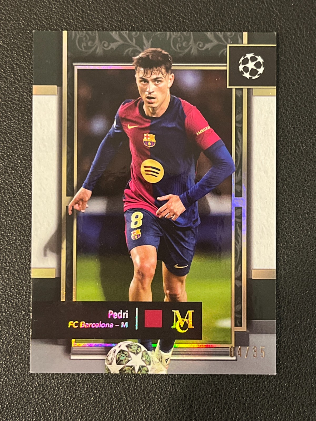 Pedri 2024-25 Topps Museum Collection Silver /35 Barcelona 