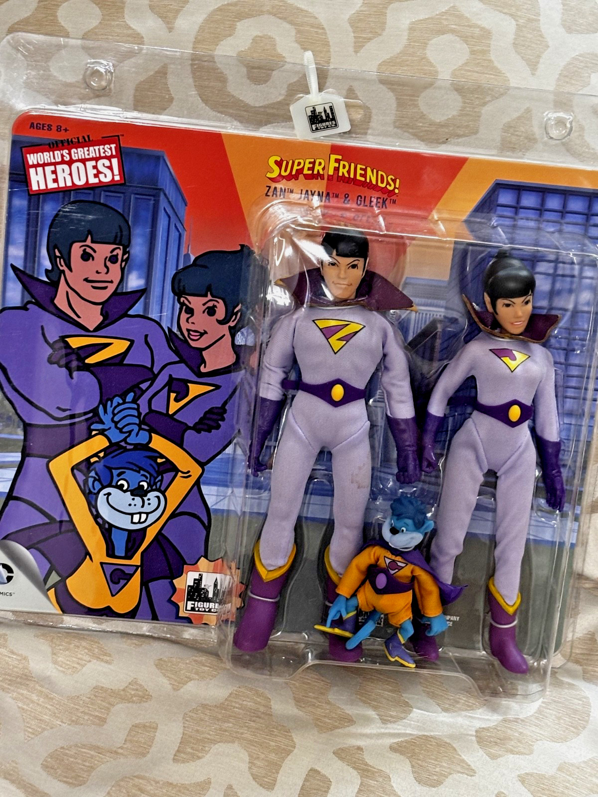 Super Friends Wonder Twins with Gleek Figures Toy Company  action figures Mego