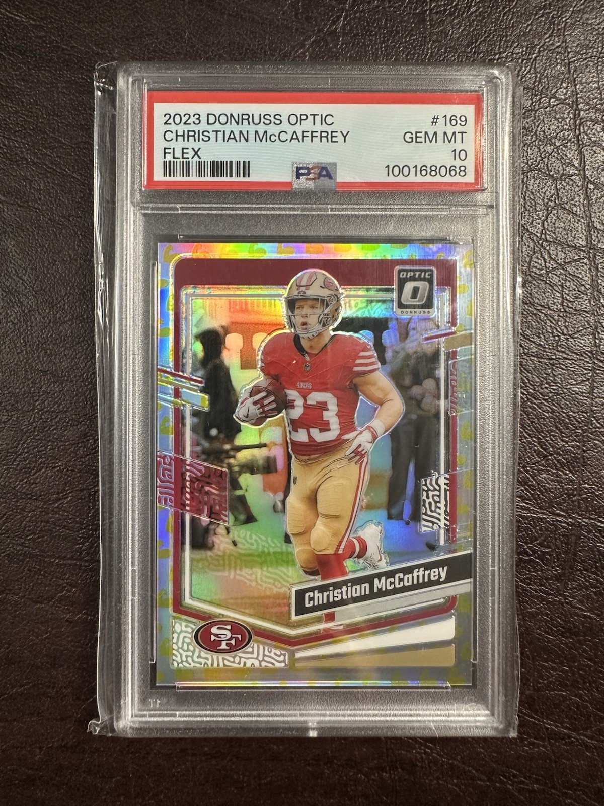 Panini 2023 Optic - Christian McCaffrey Flex Prizm #169 /149 Panini 2023 Optic - Christian McCaffrey Flex Prizm #169 /149