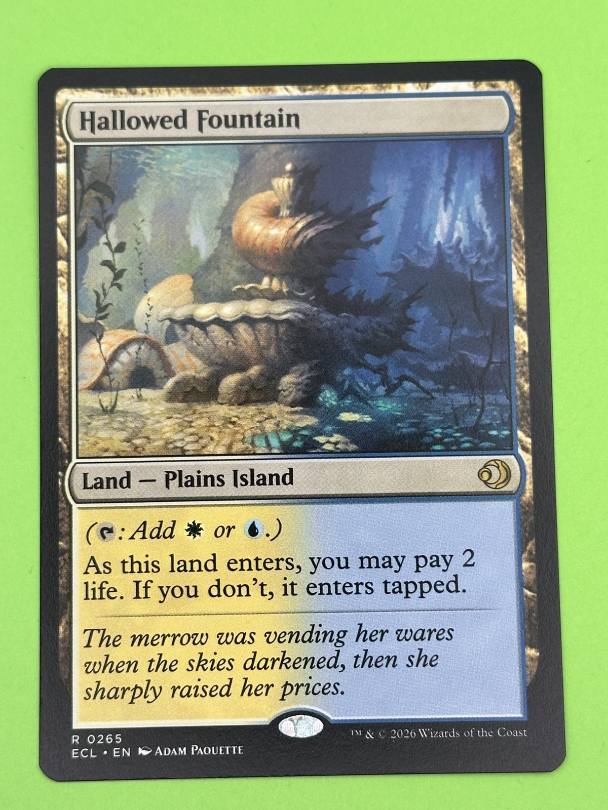 Hallowed Fountain NM MTG Lorwyn Eclipsed rare dual land Hallowed Fountain NM MTG Lorwyn Eclipsed rare dual land