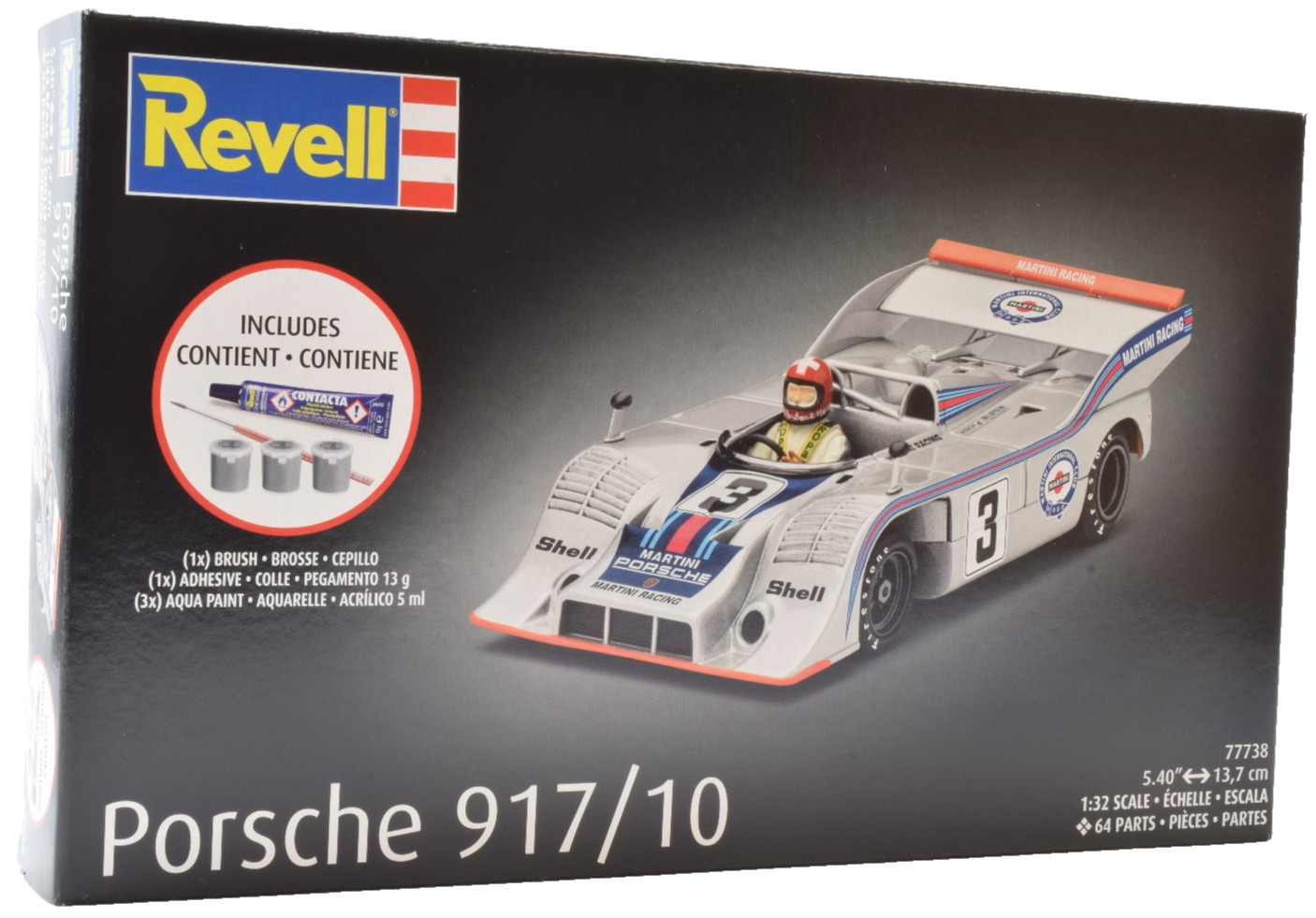 Revell Porsche 917/10 - Gift Set 1/32 Scale Plastic Model Car Kit 77738
