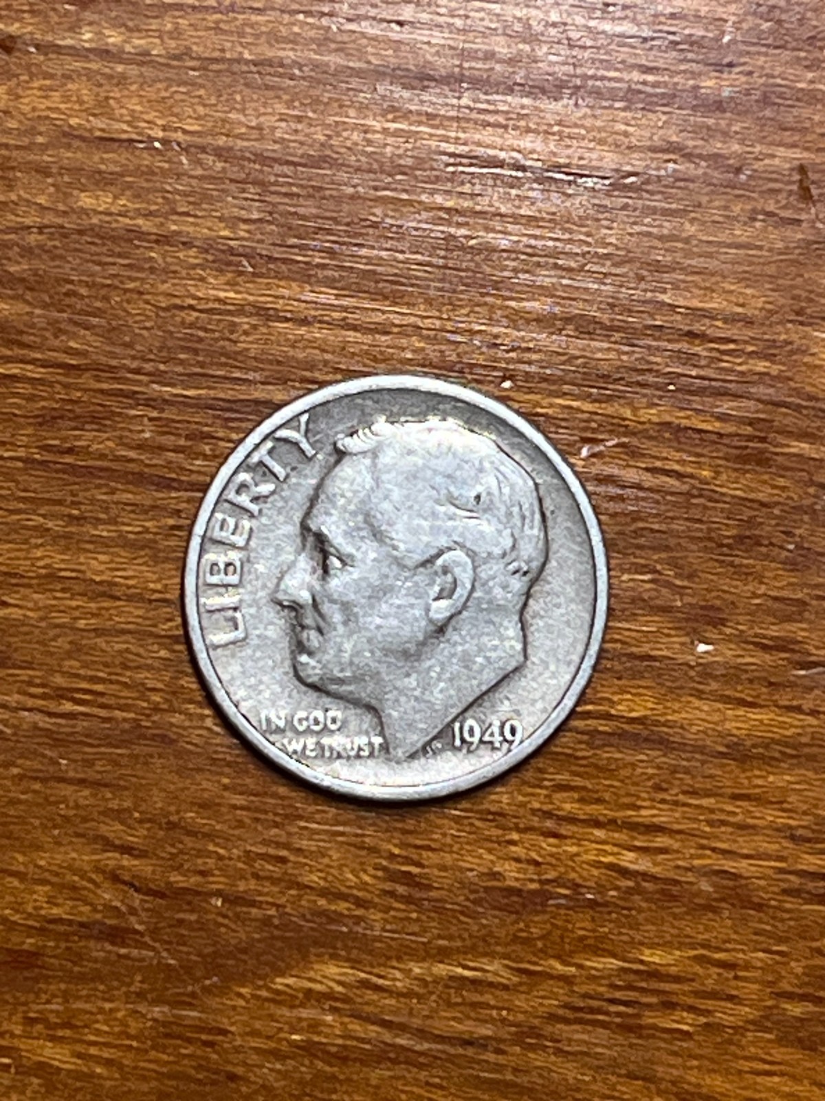 1949 D Roosevelt Dime VF Low Shipping Fee Insured Tracked