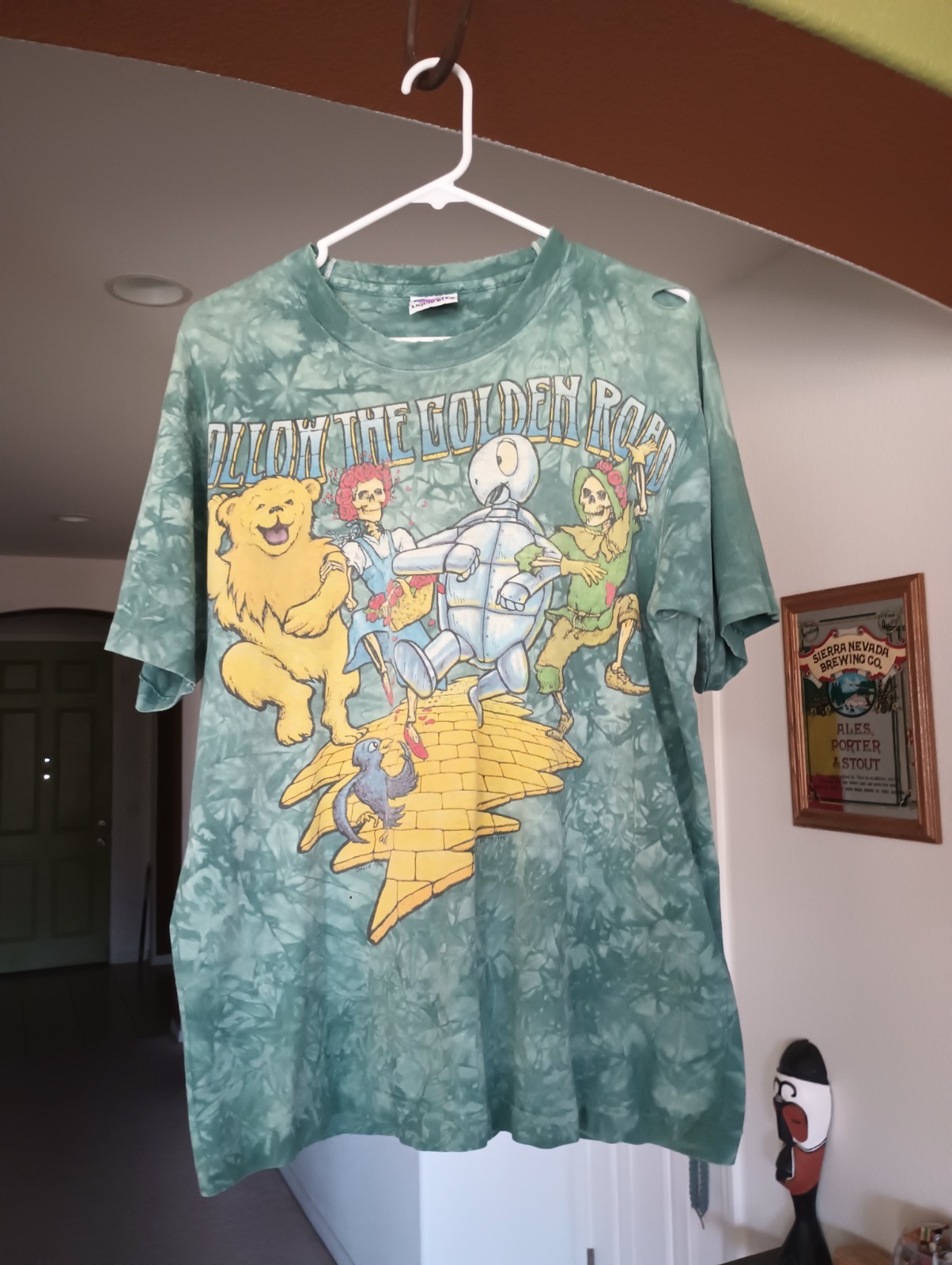 Vintage Grateful Dead Follow The Golden Road T Shirt L 1994 Fall Tour Distress