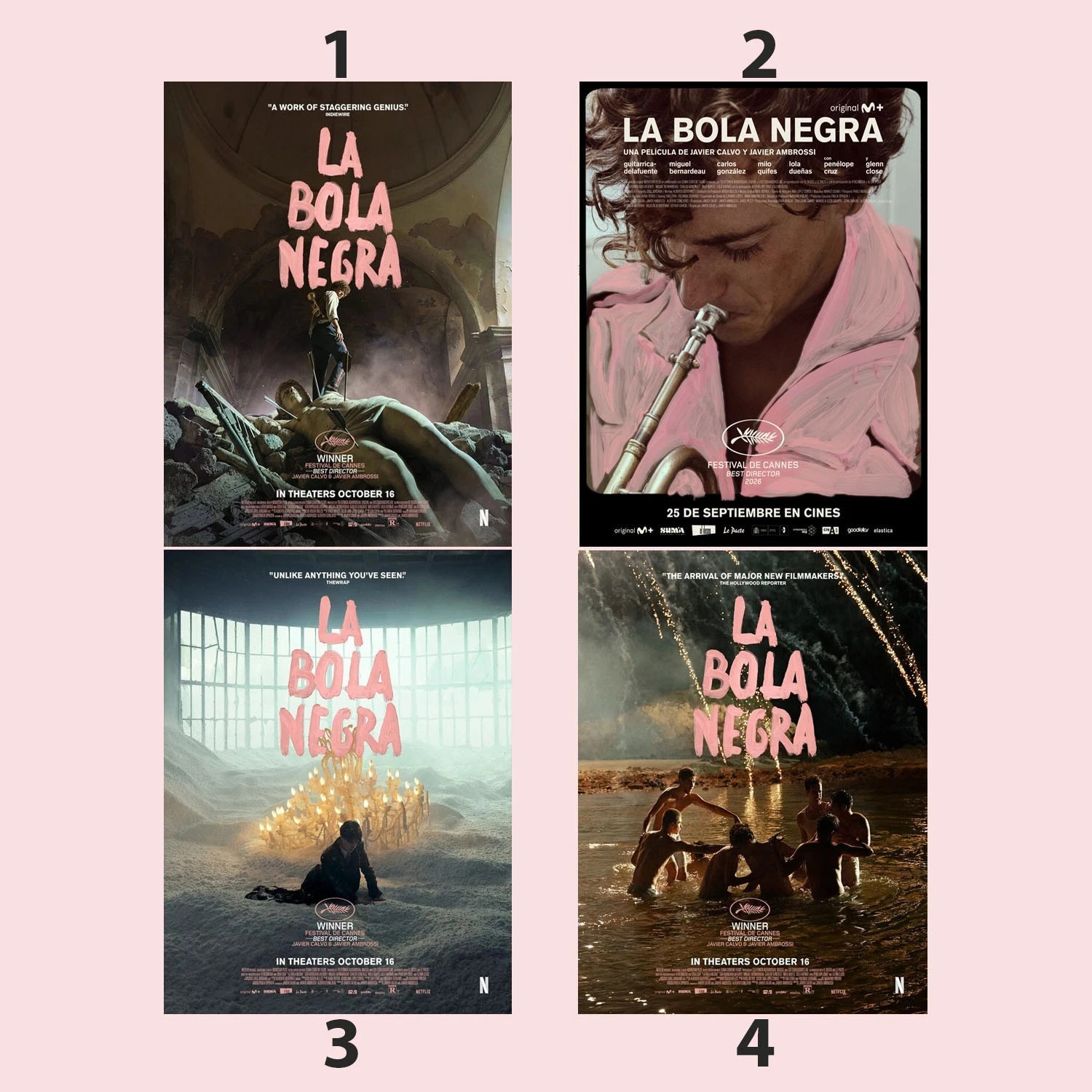 La Bola Negra 2026 Spanish Drama Cannes Award Movie Poster La Bola Negra 2026 Spanish Drama Cannes Award Movie Poster