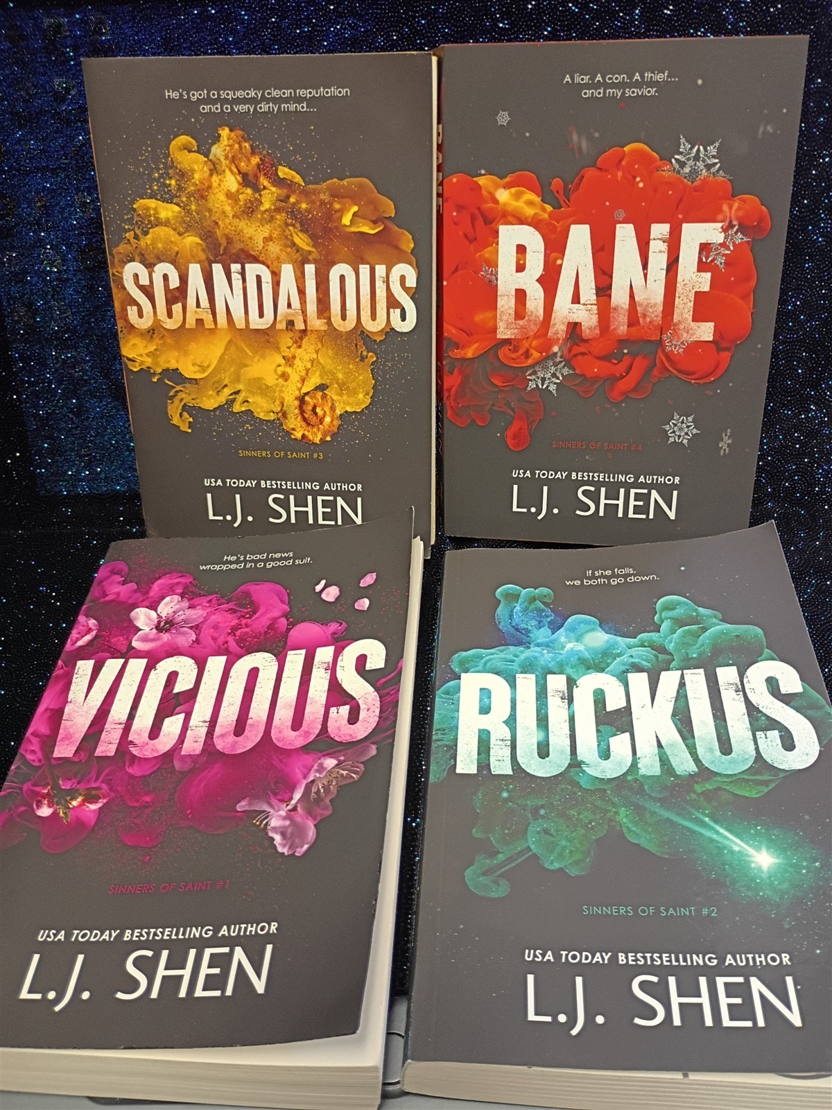 Sinners of Saint Series by L.J. Shen 4 Books Collection Set Fiction - Paperback