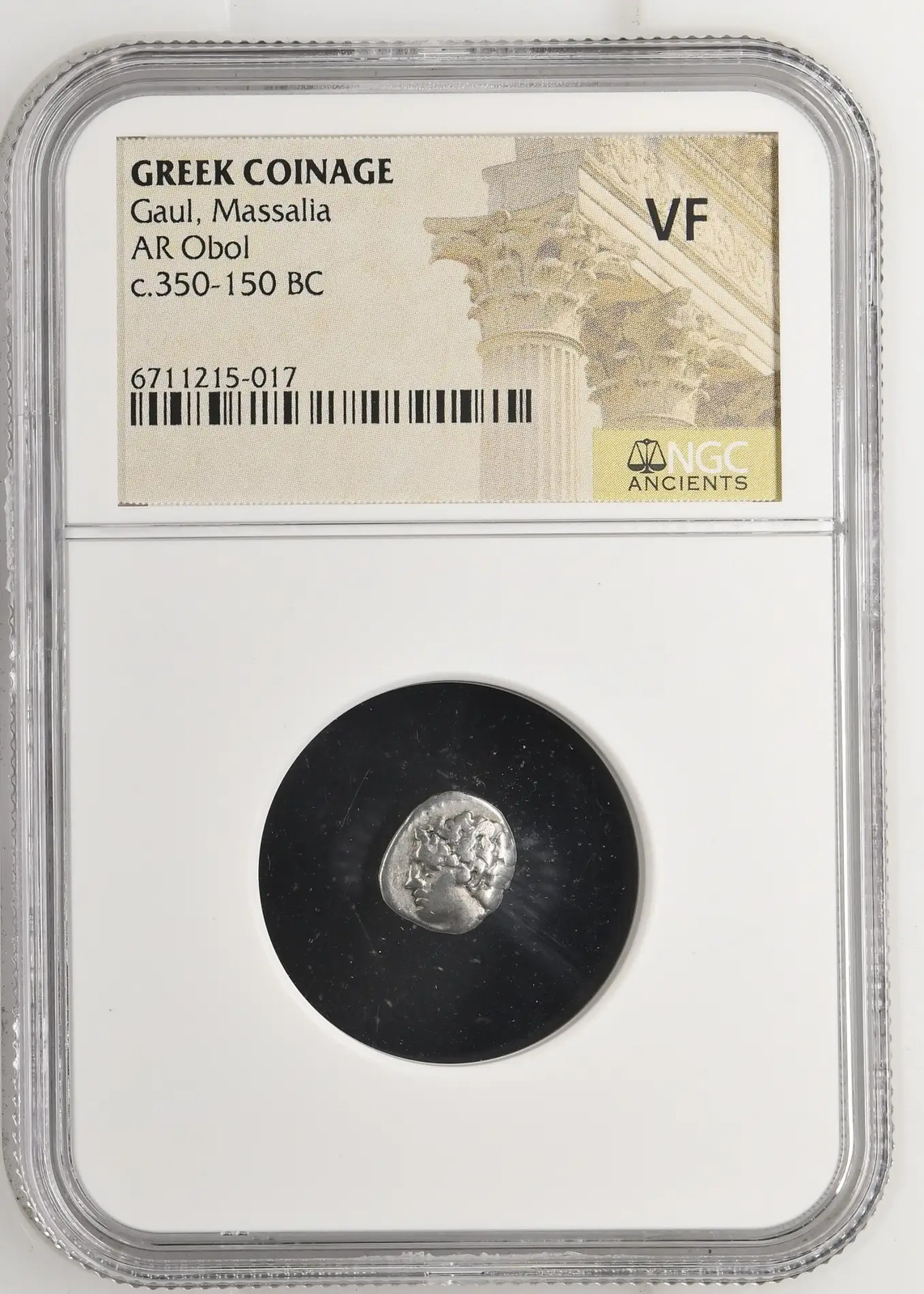 Greece Massalia 350-150 BC AR Obol NGC VF