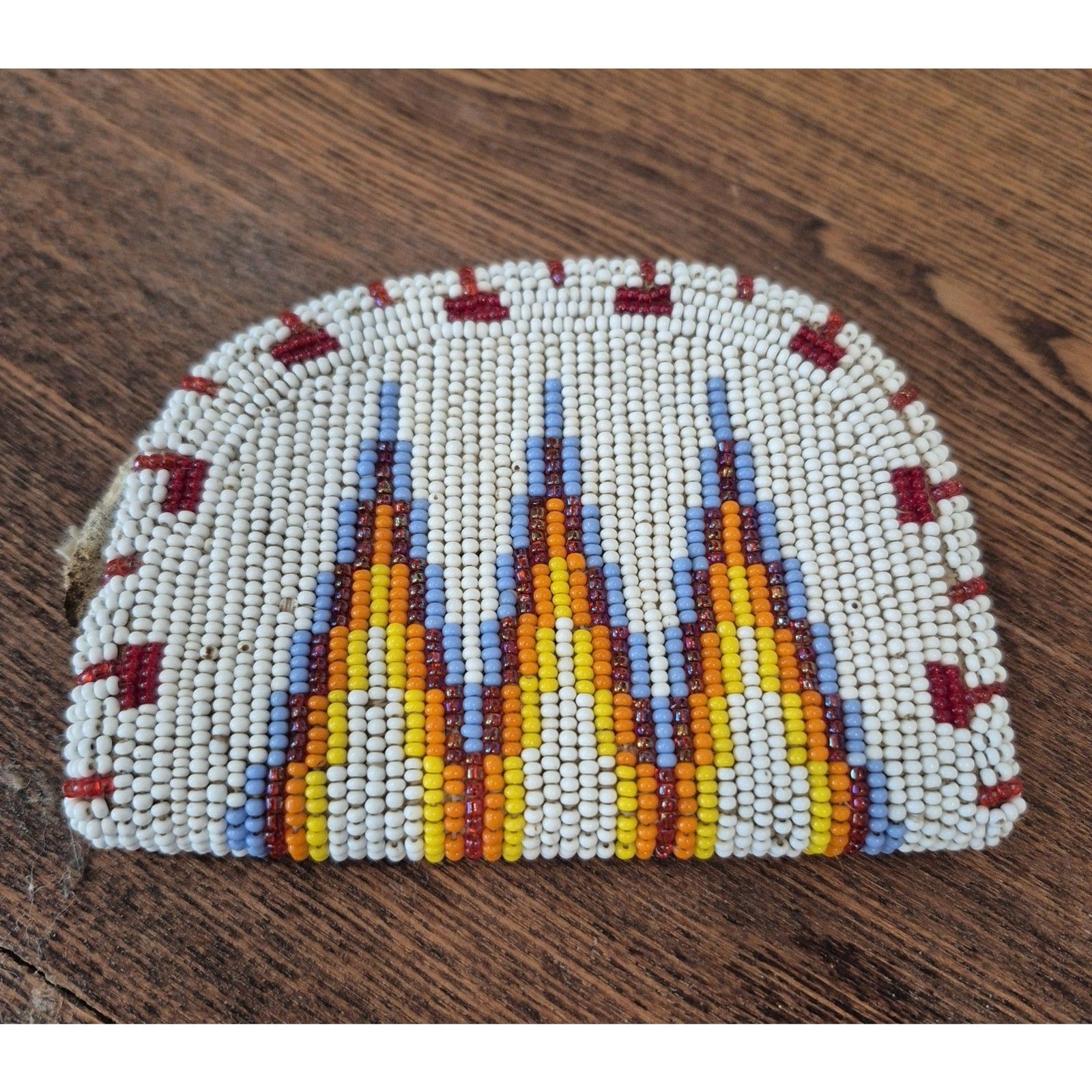 Vintage 1970\'s Native American Seed Bead Coin Purse by Littlebear Clearwater Vintage 1970\'s Native American Seed Bead Coin Purse by Littlebear Clearwater