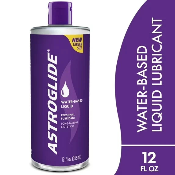 Astroglide Liquid, Water Based Personal Lubricant, Condom Compatible Lube 12oz