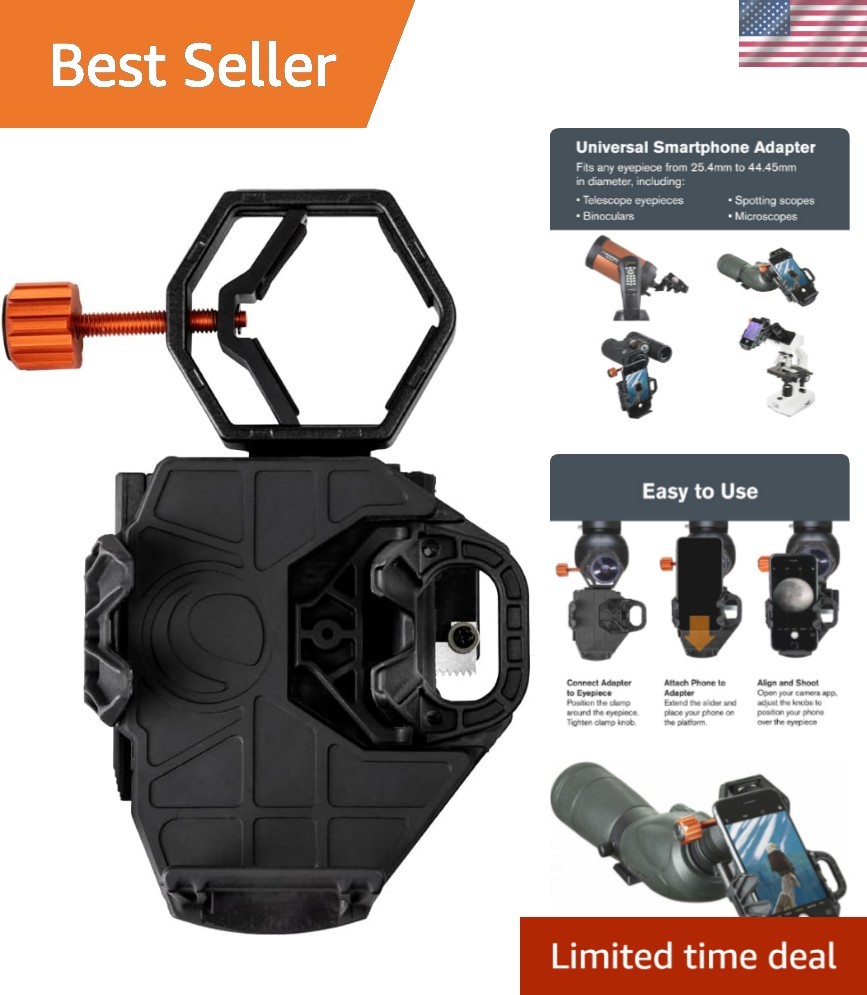 NexGO 2-Axis Smartphone Adapter for Telescope Eyepieces | Telescope Phone Ada... NexGO 2-Axis Smartphone Adapter for Telescope Eyepieces | Telescope Phone Ada...