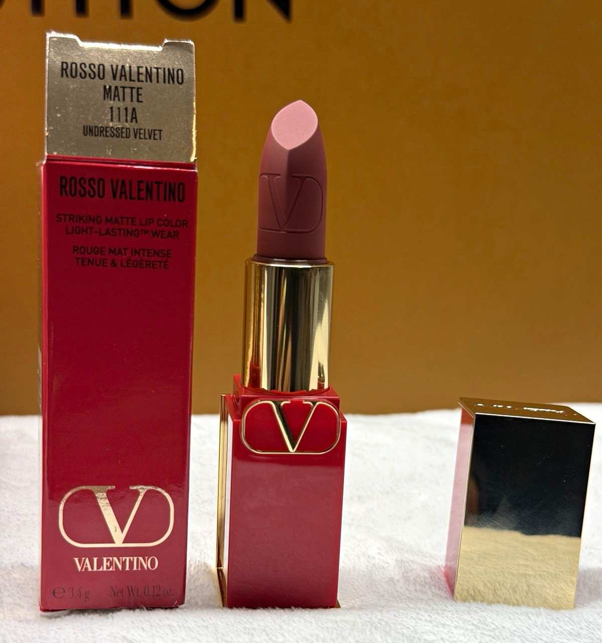 Valentino Rosso Valentino Matte Lipstick Nude Long Lasting 111A 0.12 oz