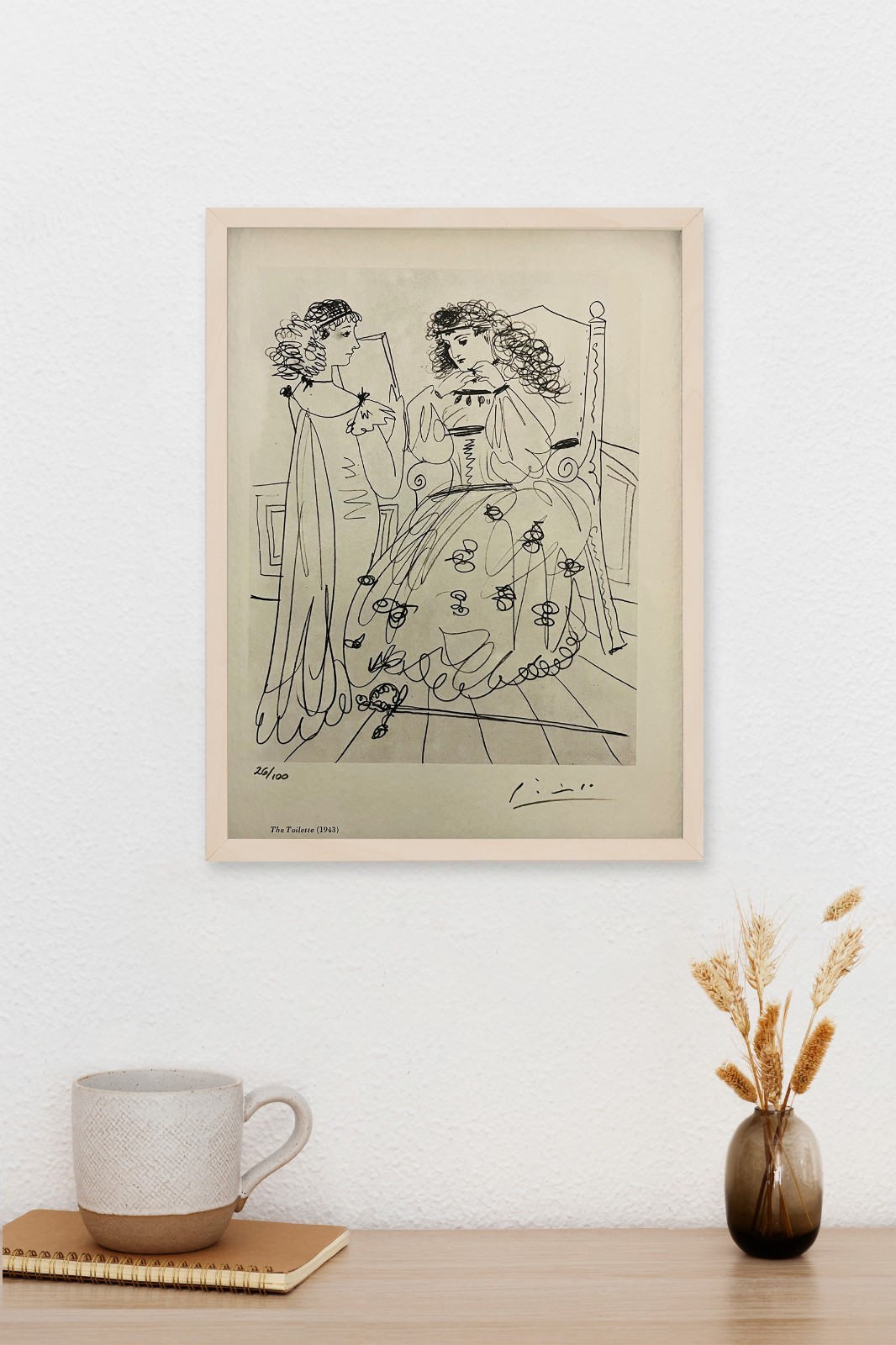 PABLO PICASSO, ORIGINAL SIGNED PRINT, INCLUDES COA & $3,500 APPRAISAL.*-.