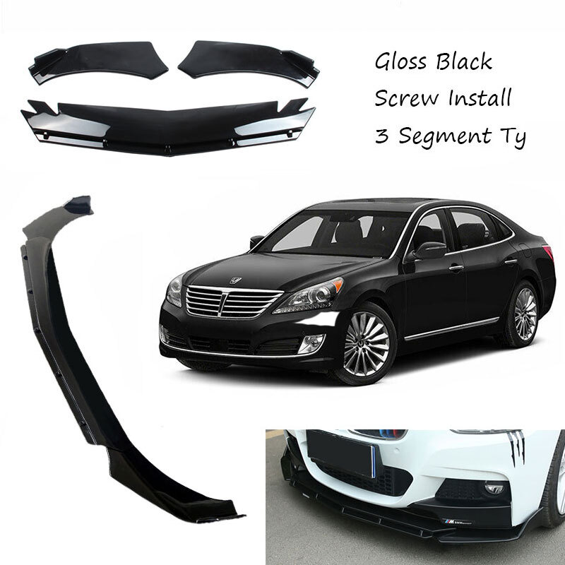 Add-on Universal Front Bumper Lip Spoiler Fit For Hyundai Equus 2011-2016