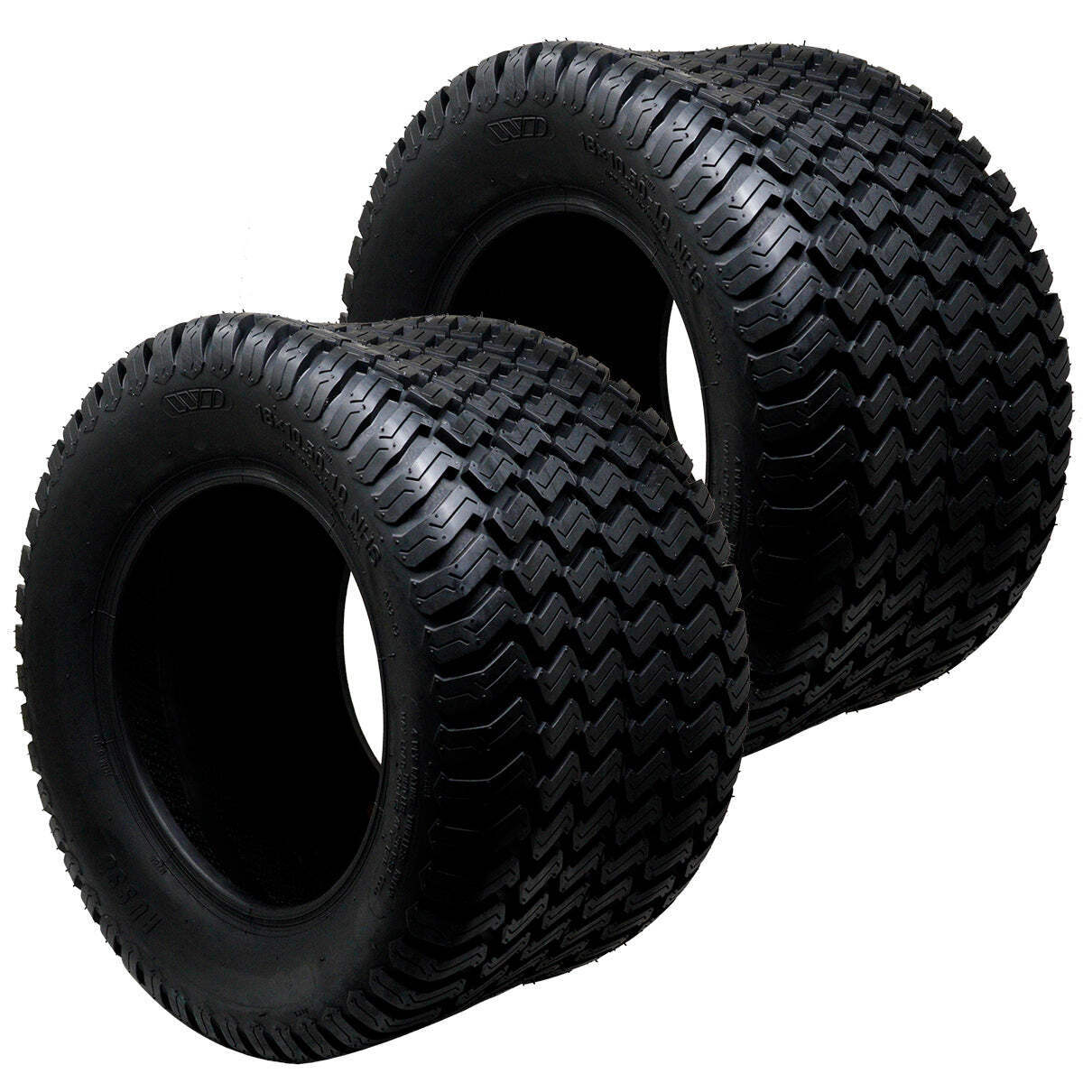 2PK Mower 18x10.50-10 Turf Tires Low Profile Fits Walker 8075-1 18x10.5-10
