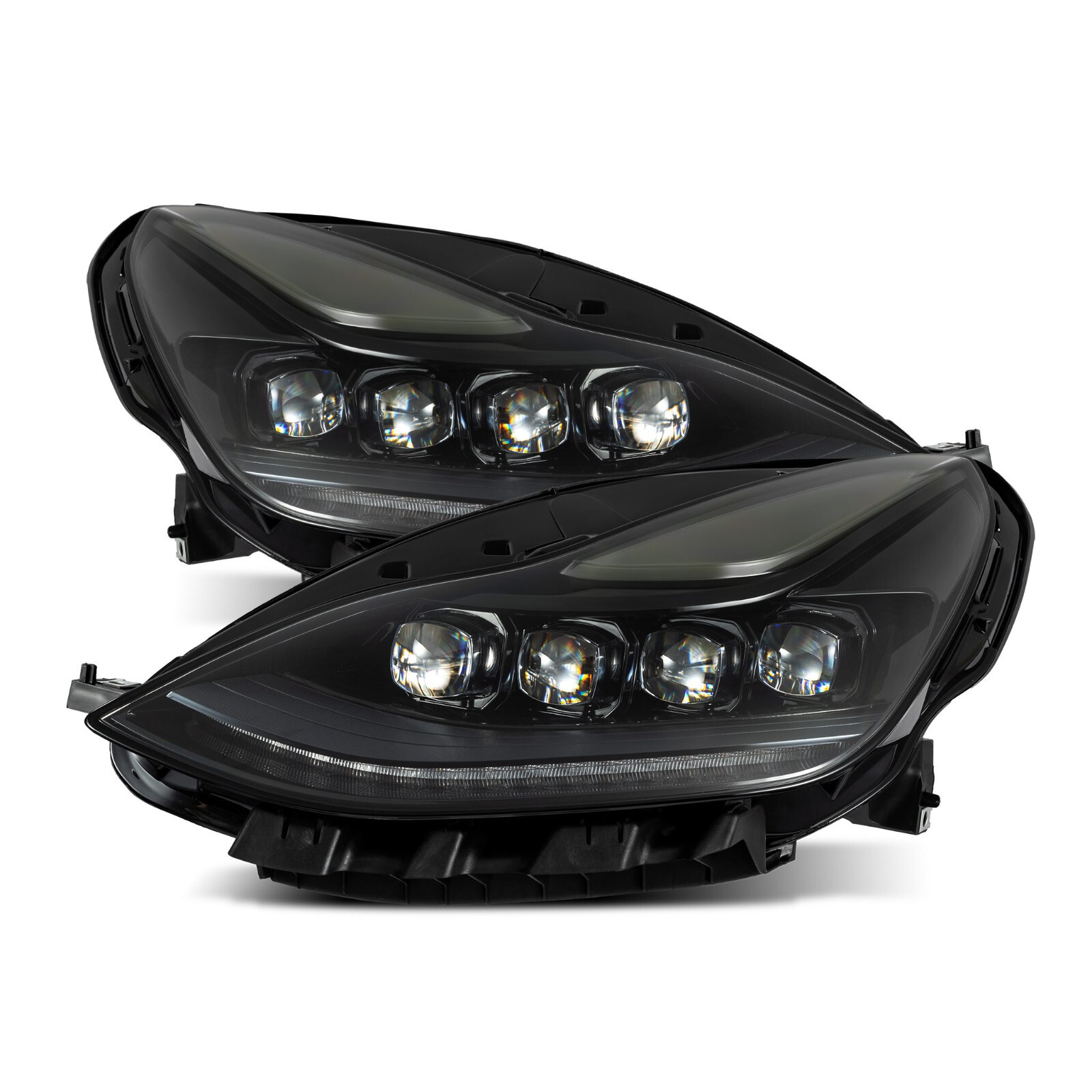 For 17-23 Tesla Model 3 20-24 Y AREX Nova Alpha Black LED Headlights Headlamps