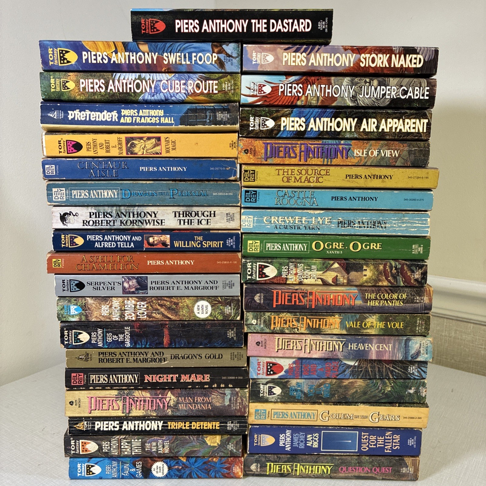 Piers Anthony Fantasy Sci-Fi Book Lot 36 PB Xanth MAGIC Adventure Fiction Piers Anthony Fantasy Sci-Fi Book Lot 36 PB Xanth MAGIC Adventure Fiction