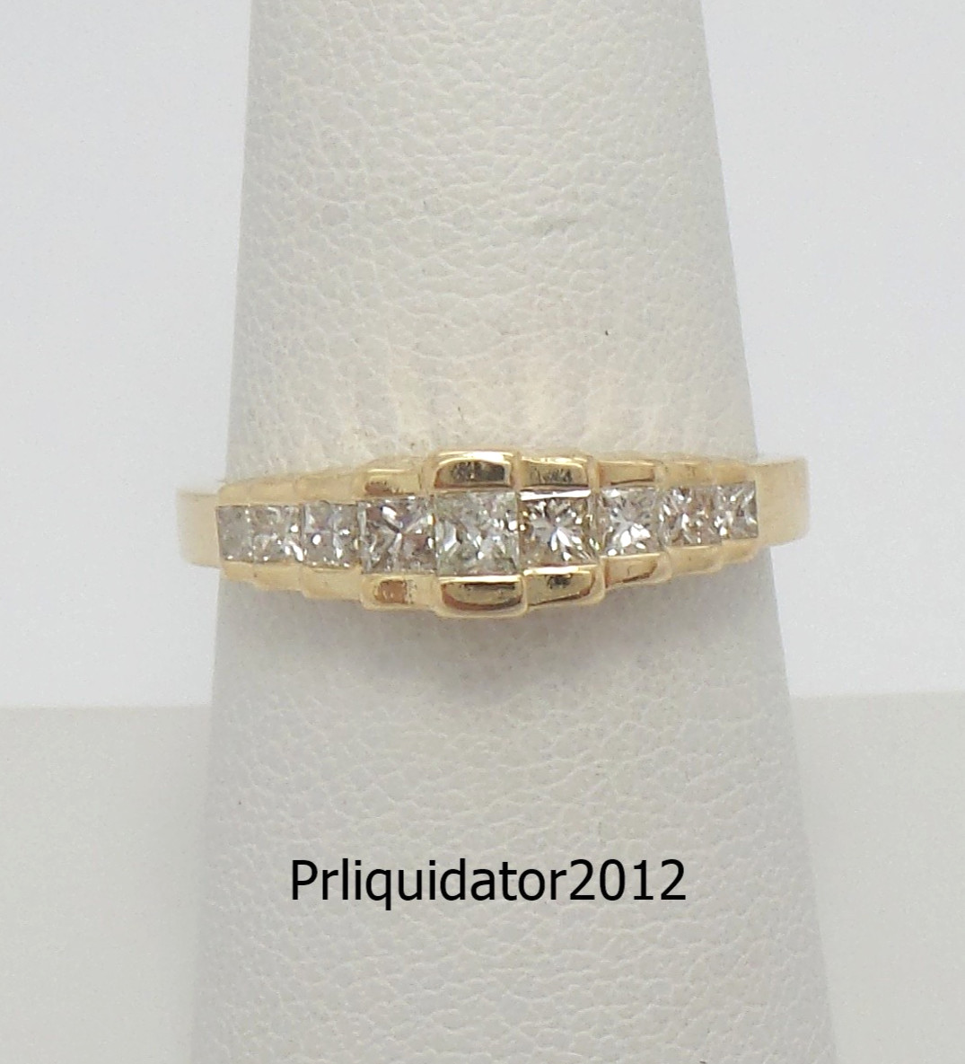 Vintage 1/2CT Natural Diamond Anniversary Wedding Band Ring 14K Yellow Gold