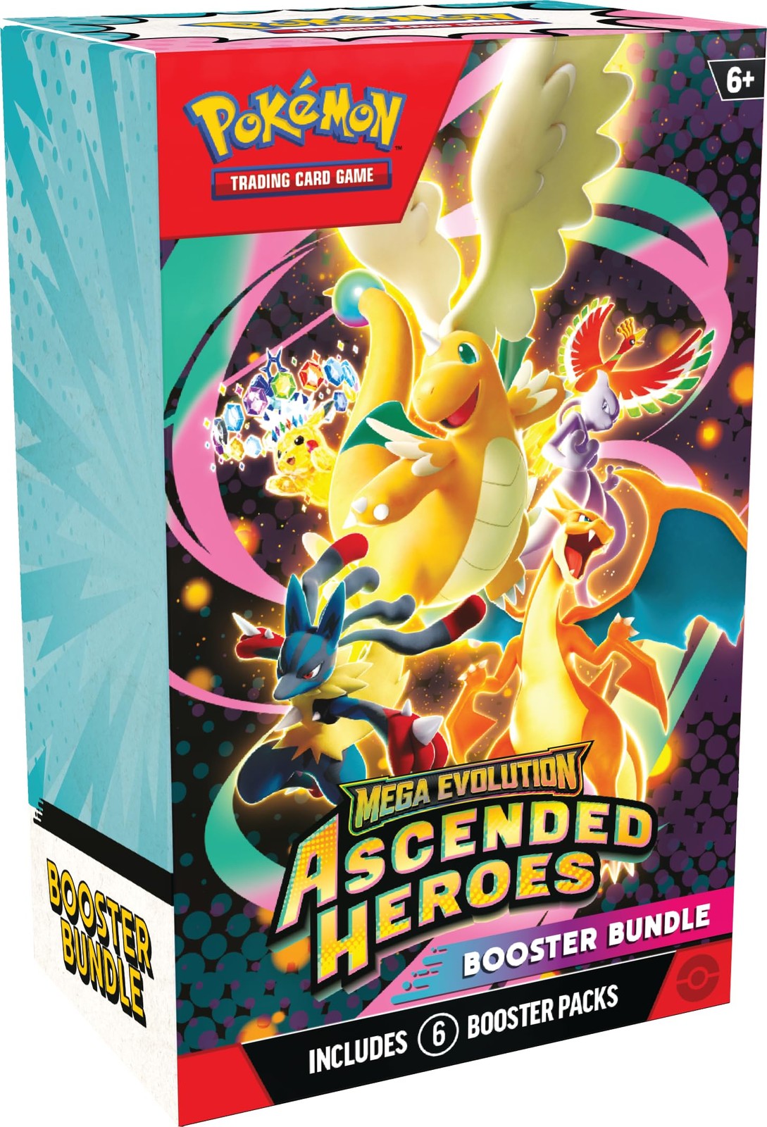 Pokemon Mega Evolution Ascended Heroes Booster Bundle, 6 Booster Packs,