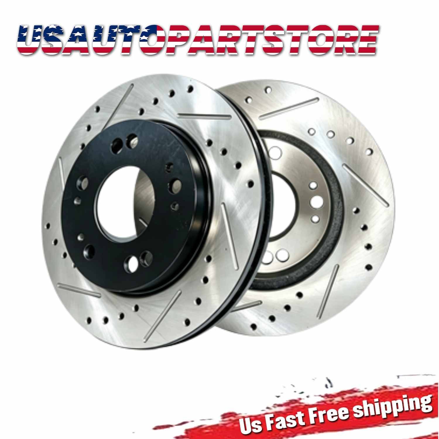 12.99'' Front Drilled Rotors fit Chevy Silverado 1500 Avalanche GMC Yukon XL