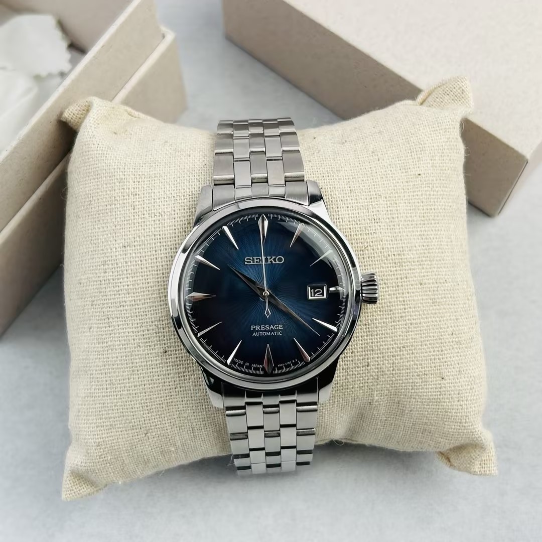 Seiko Presage Cocktail Time SRPB41 Blue Dial Automatic Men's Watch New 40.5mm